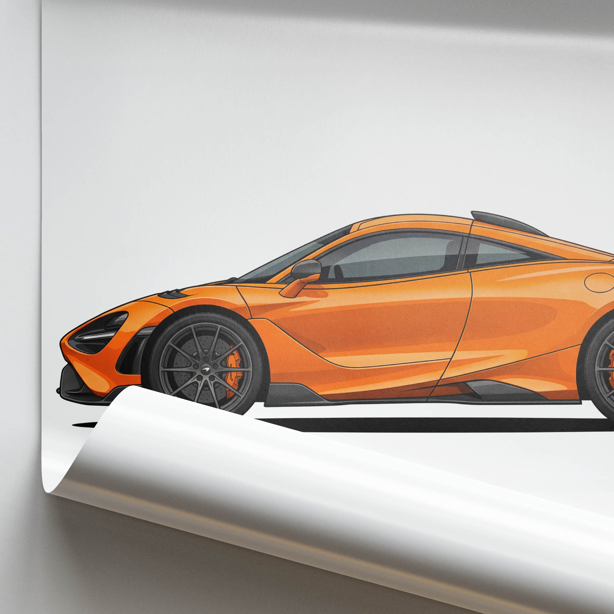 2021 McLaren 765LT Nardo – Car Print (Side)