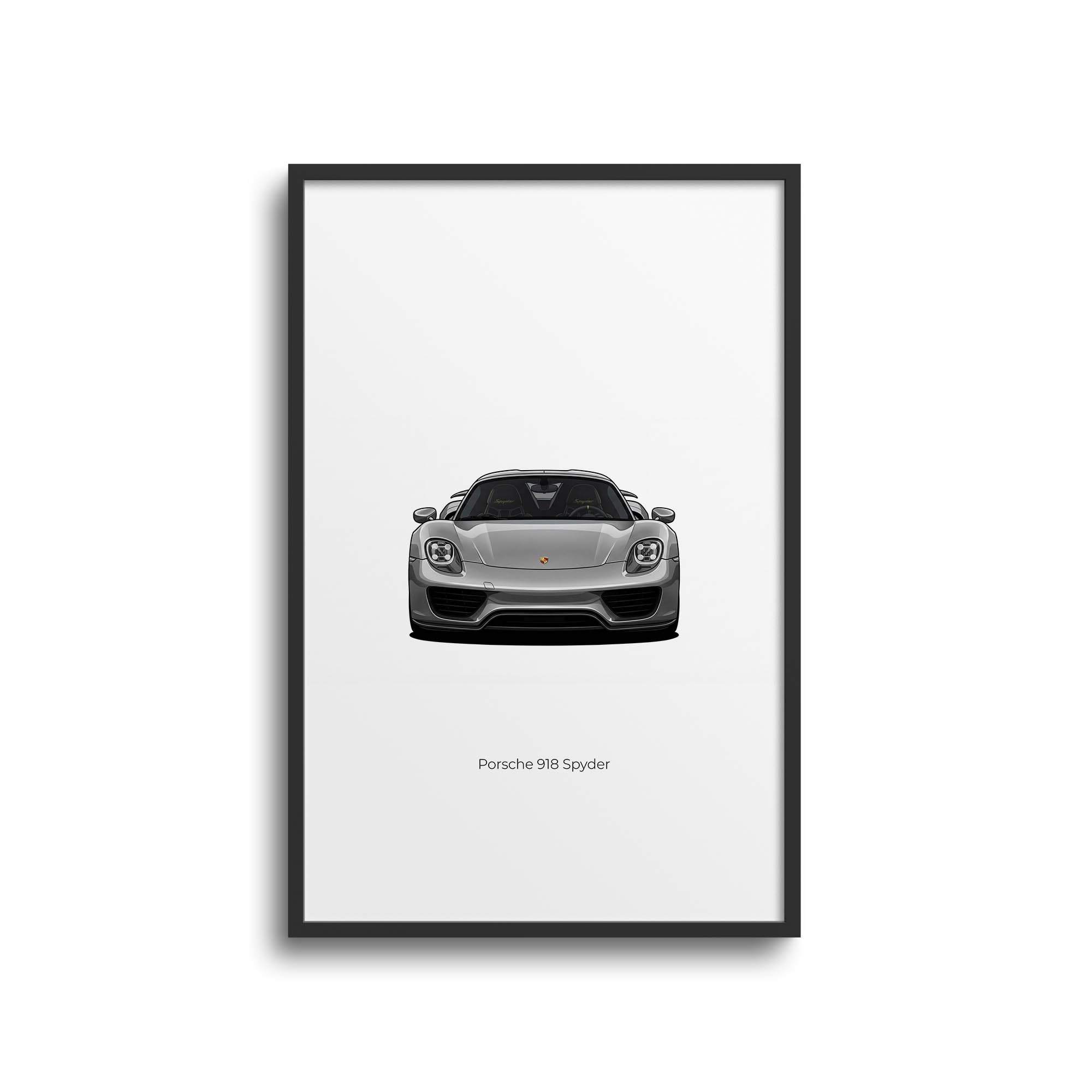 2013 Porsche 918 Spyder Liquid – Car Print (Front)