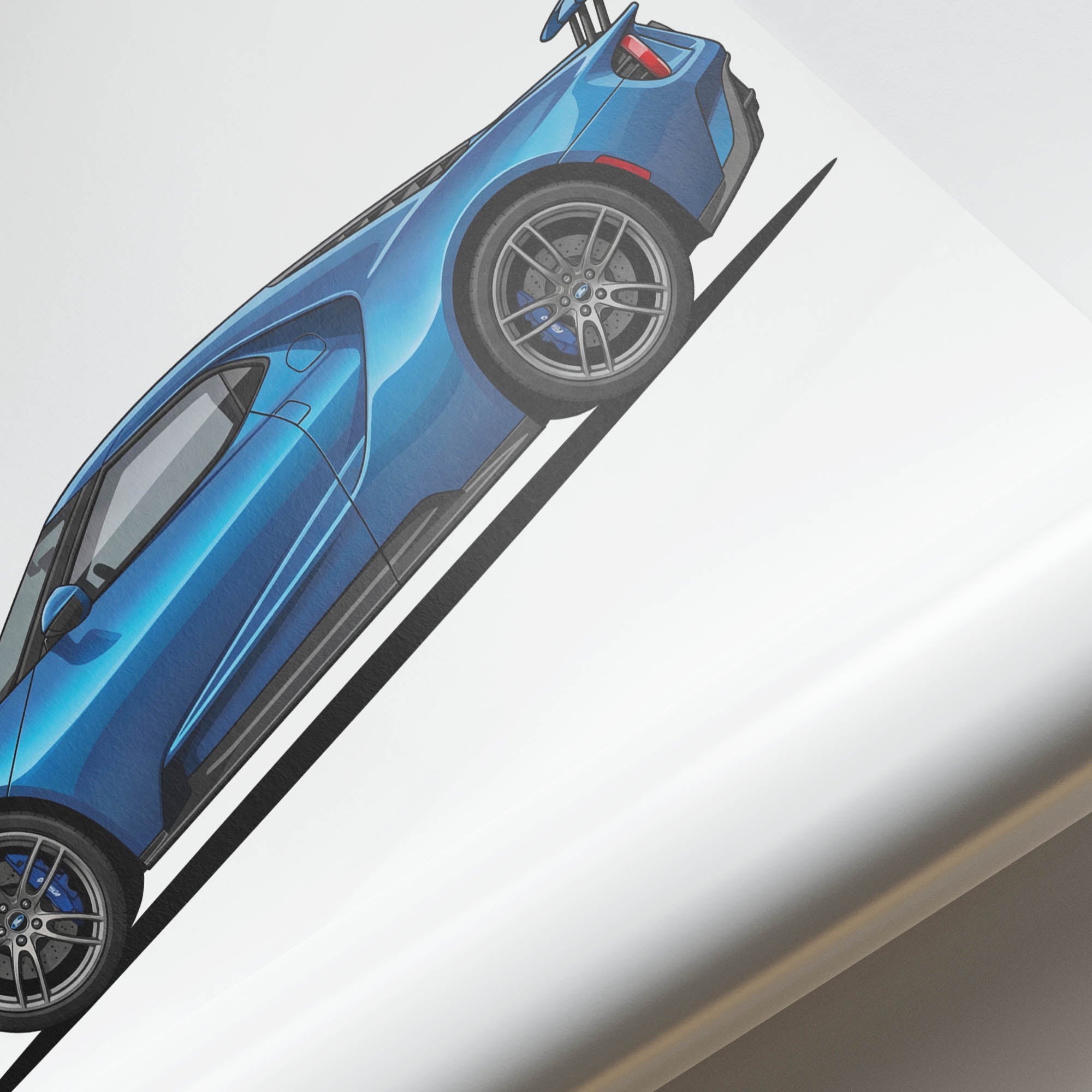 2017 Ford GT Liquid – Car Print (Side)