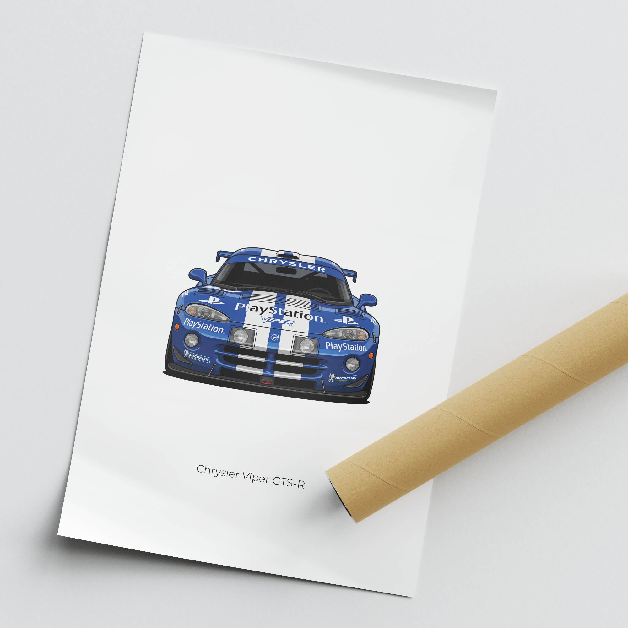 2001 Chrysler Viper Gts R Le Mans Team Oreca – Car Print