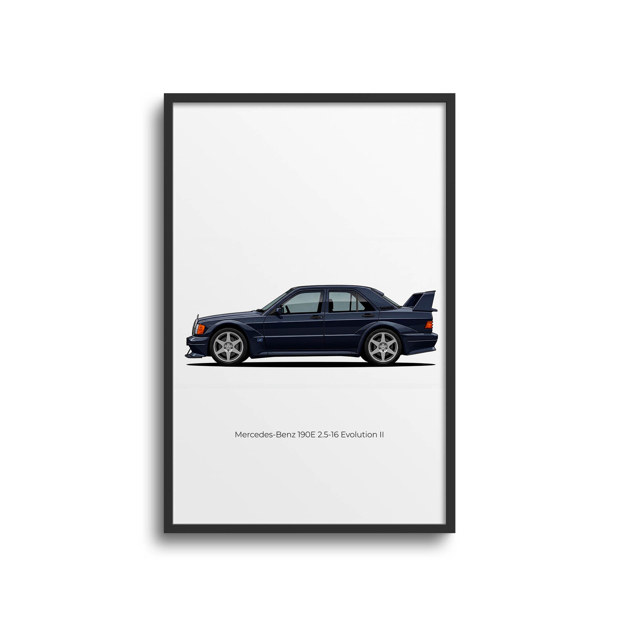 1990 Mercedes-Benz 190E 2 5 16 Evolution – Car Print (Side)