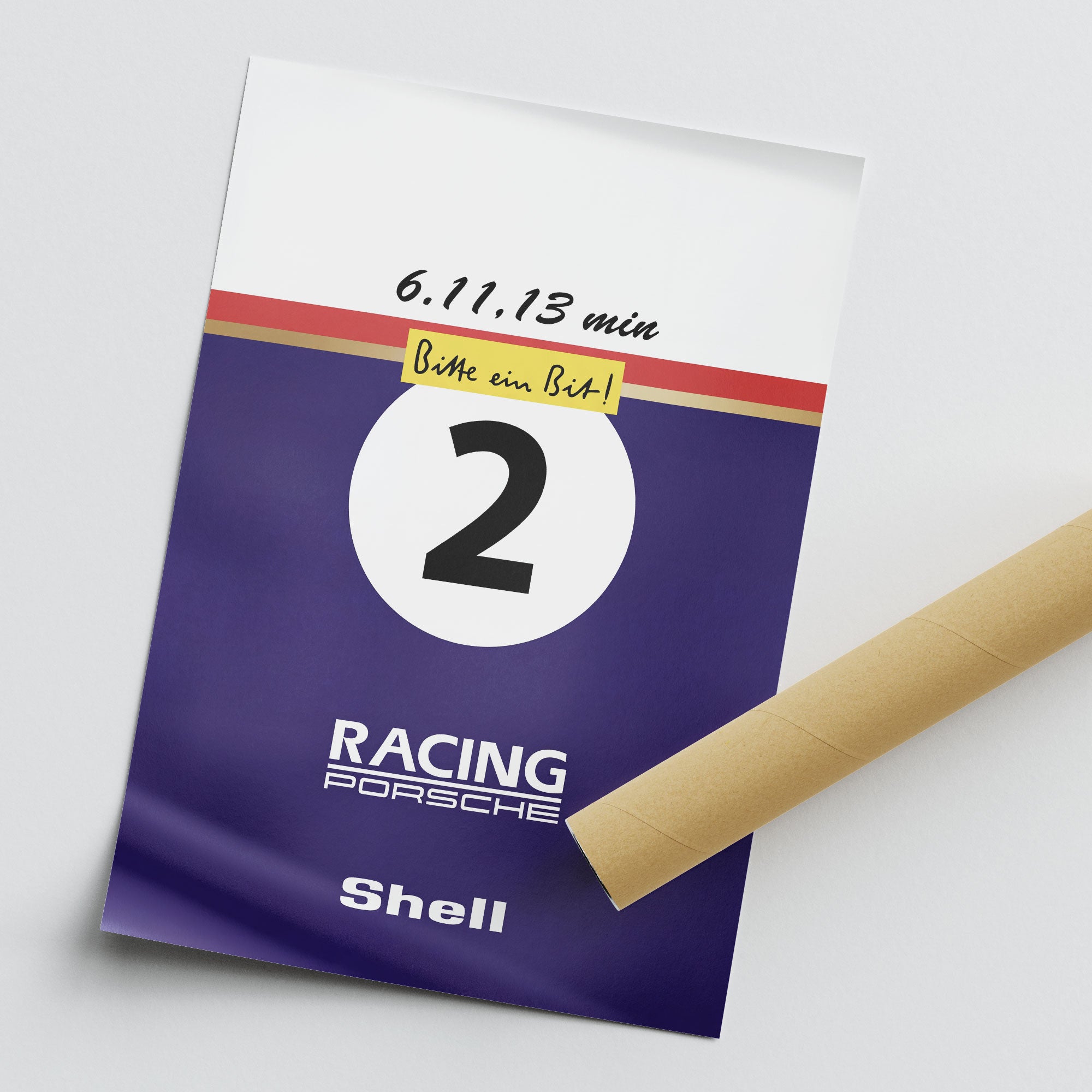 956K Bellof Poster – Porsche Racing Print | Nordschleife Wall Art 1983