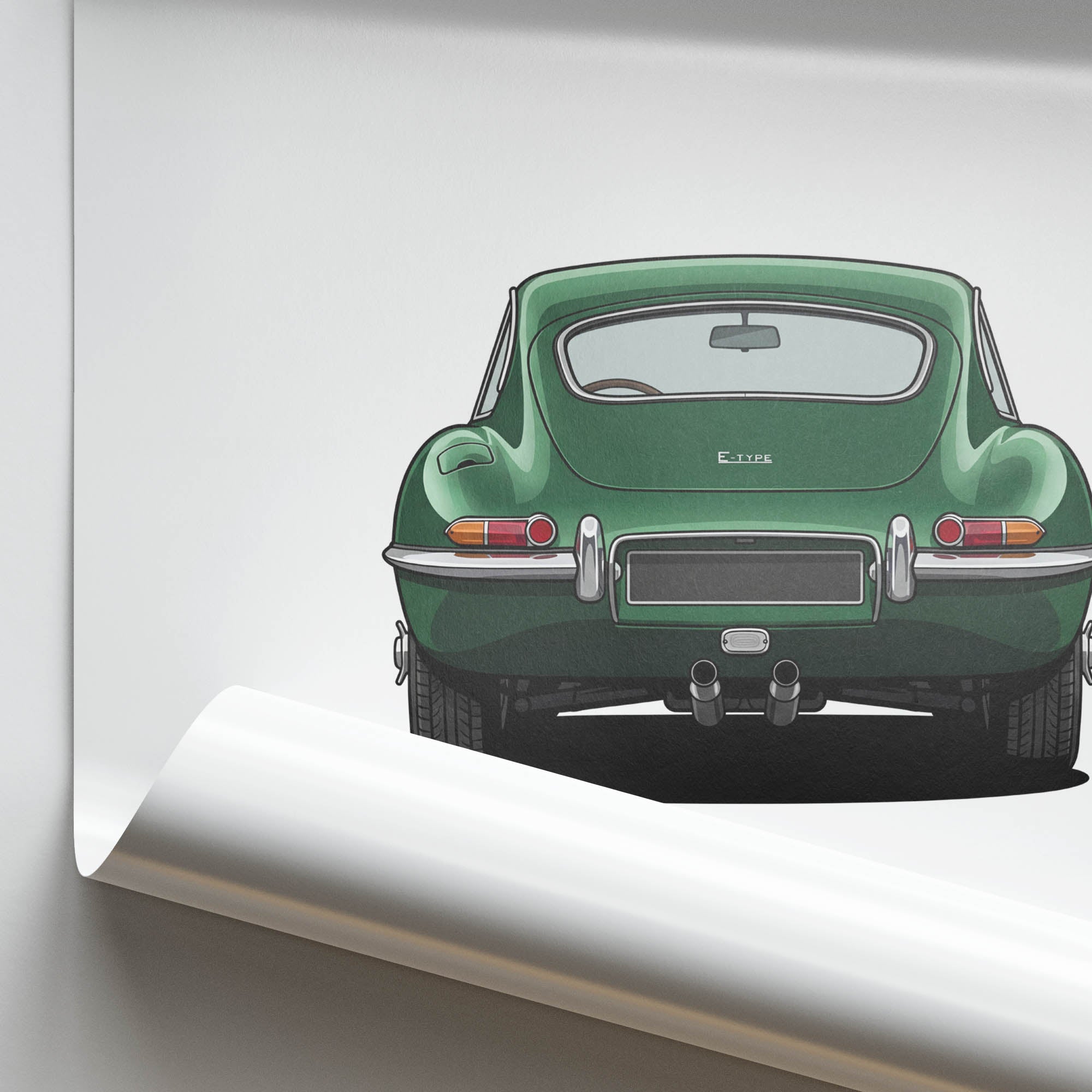 1961 Jaguar E Type Series 1 Coupe British – Car Print