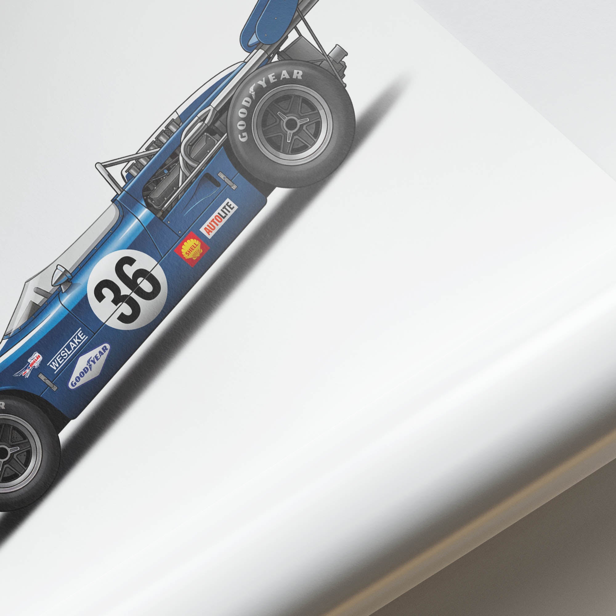 1967 Eagle Weslake T1G Dan Gurney – Car Print (Side)