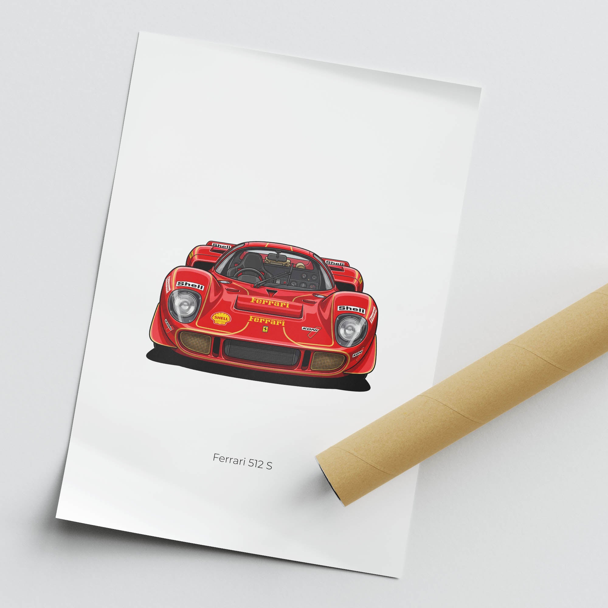 1970 Ferrari 512 S Scuderia Ferrari – Car Print