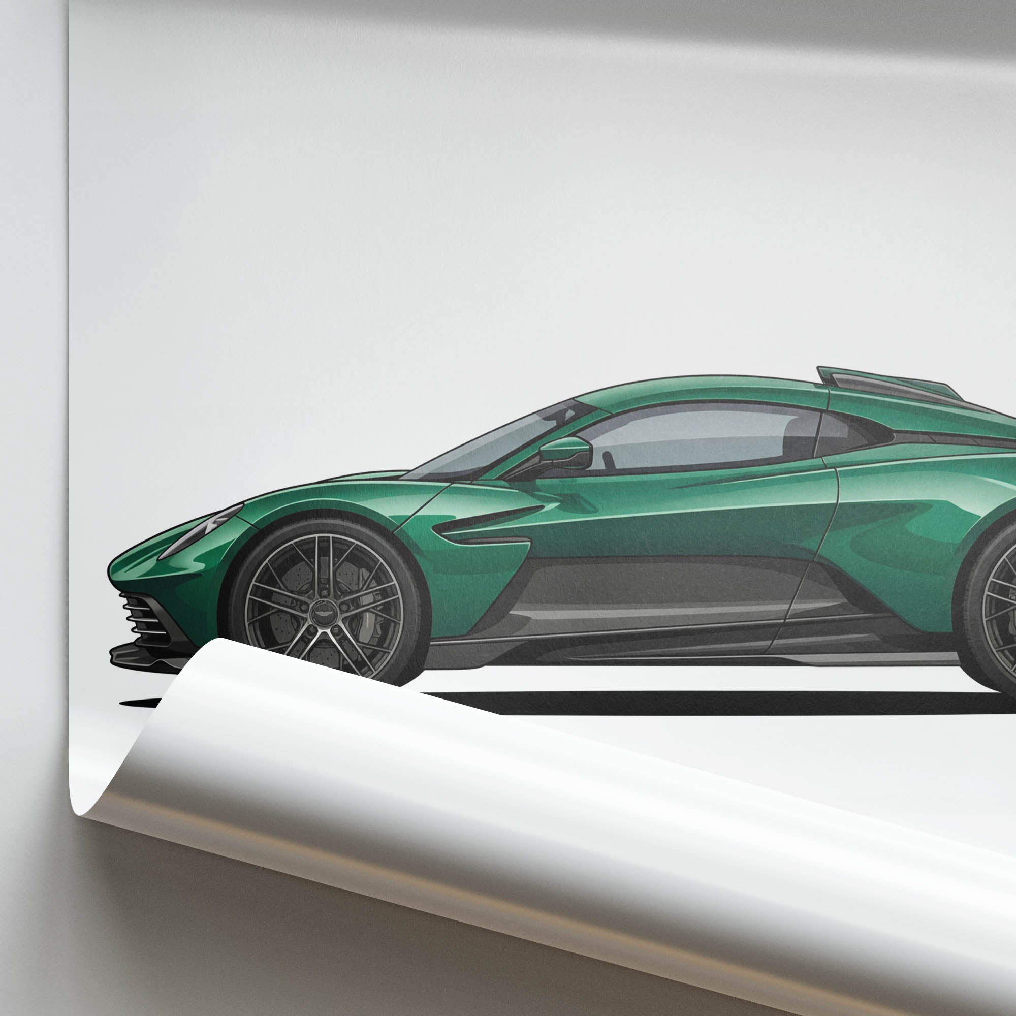 2024 Aston Martin Valhalla British – Car Print (Side)