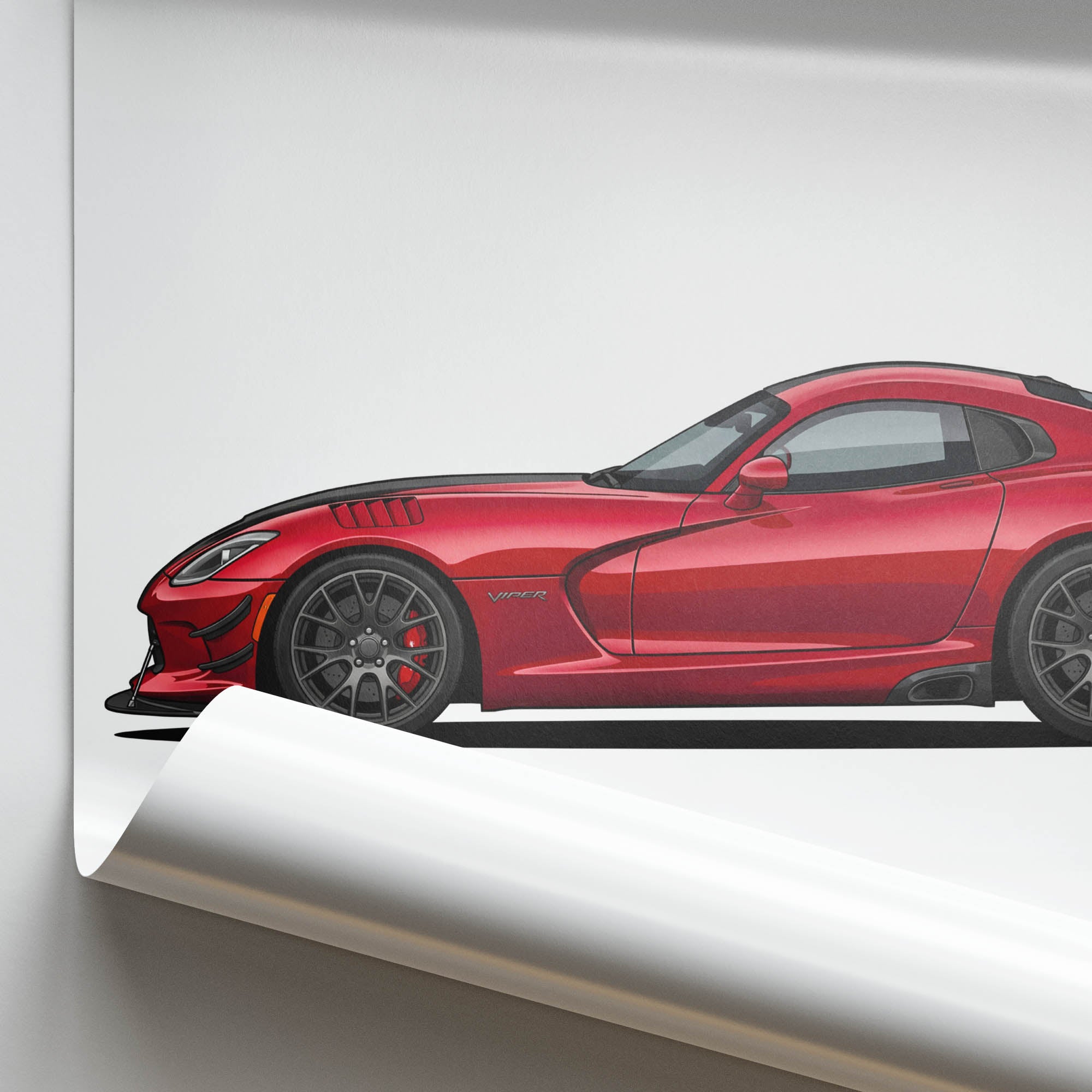 2015 Dodge Viper Acr Vx I Venom – Car Print (Side)