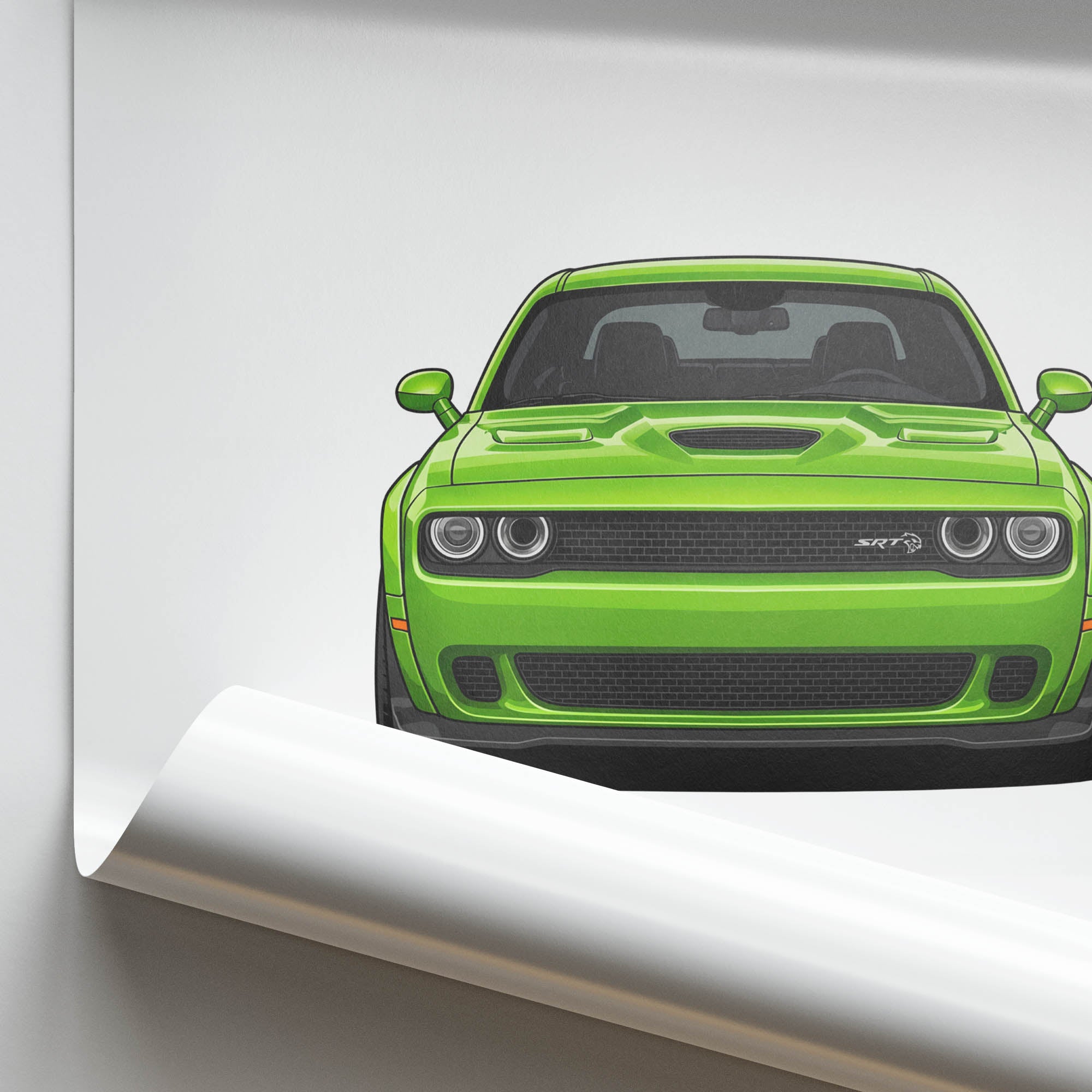 2015 Dodge Challenger SRT Hellcat Sublime – Car Print