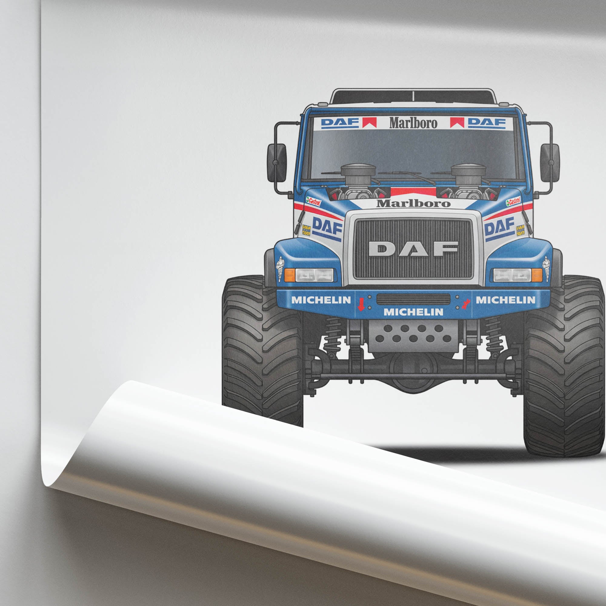 1988 Daf Turbotwin II Twin Engine Monster – Car Print
