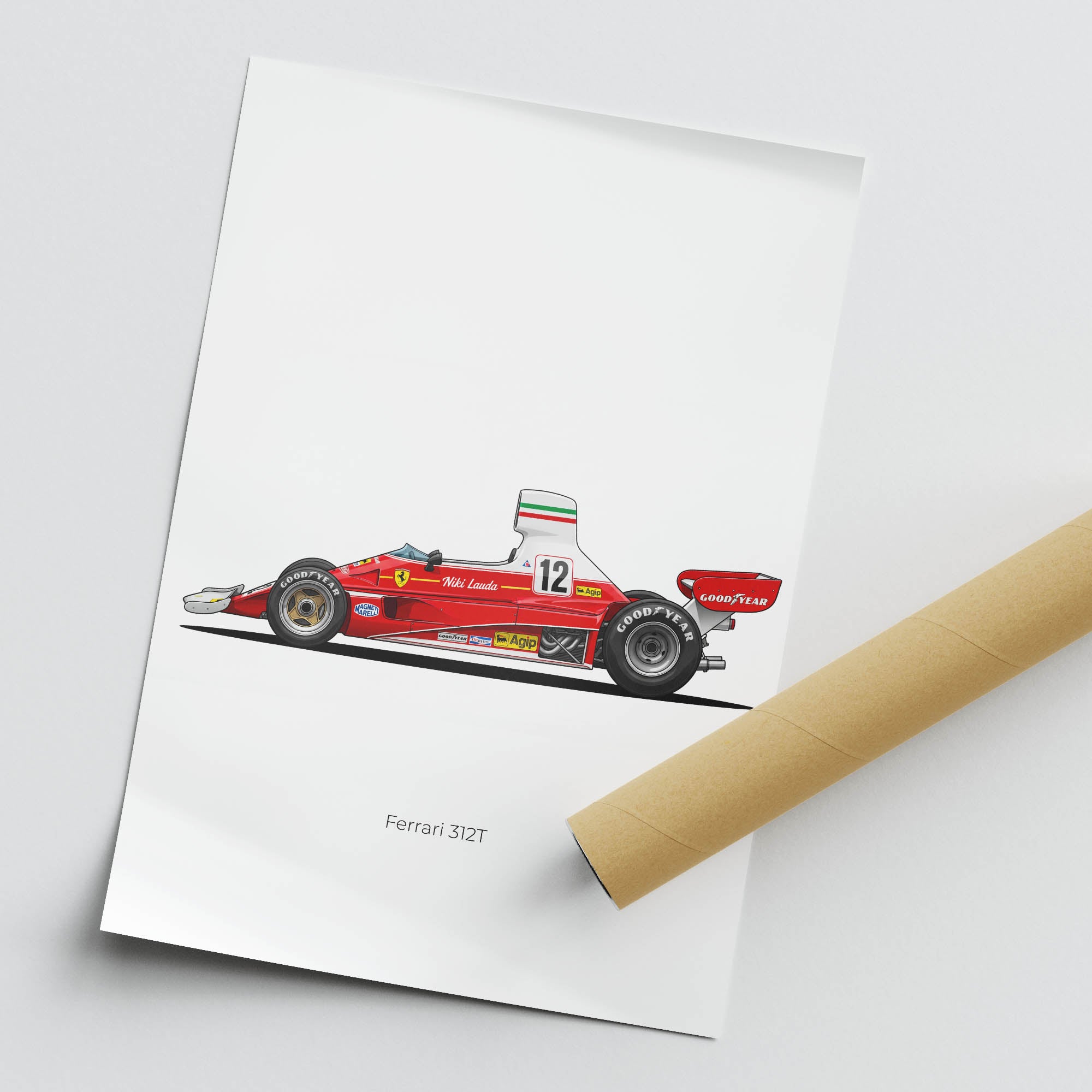 1975 Ferrari 312T Niki Lauda – Car Print