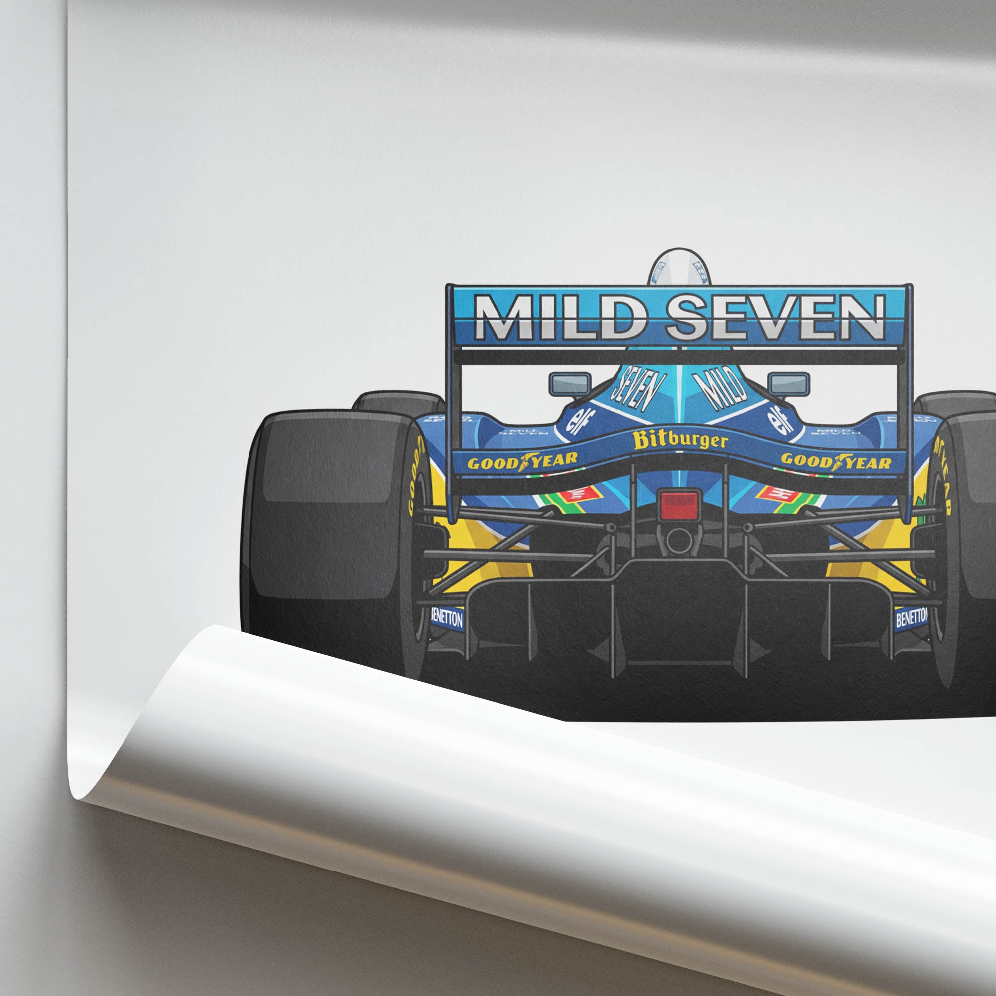 1995 Benetton B195 Michael Schumacher – Car Print