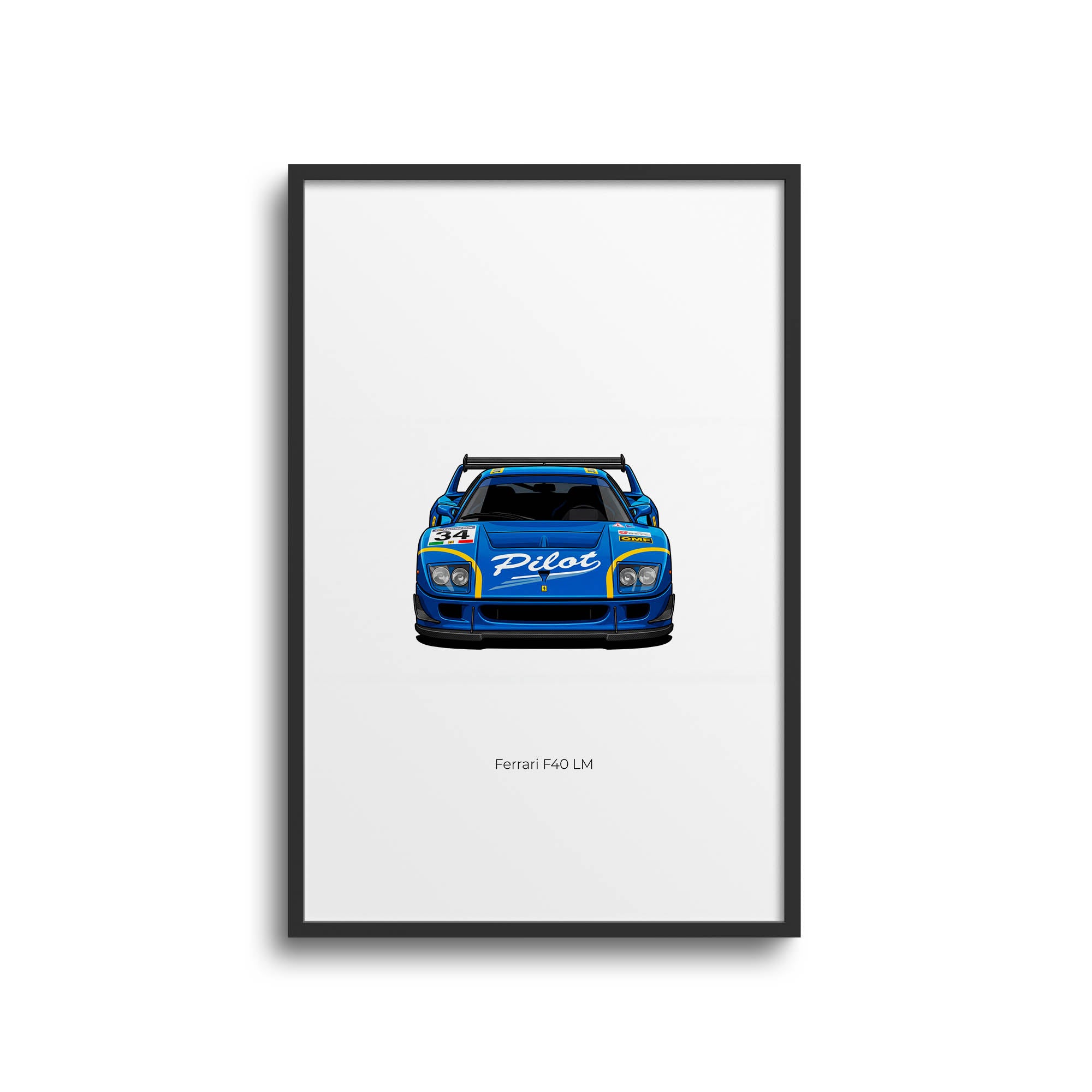 1995 Ferrari F40 LM Pilot – Car Print
