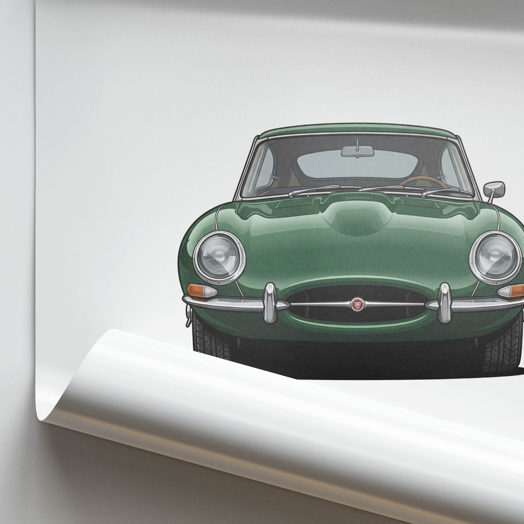 1961 Jaguar E Type Series 1 Coupe British – Car Print