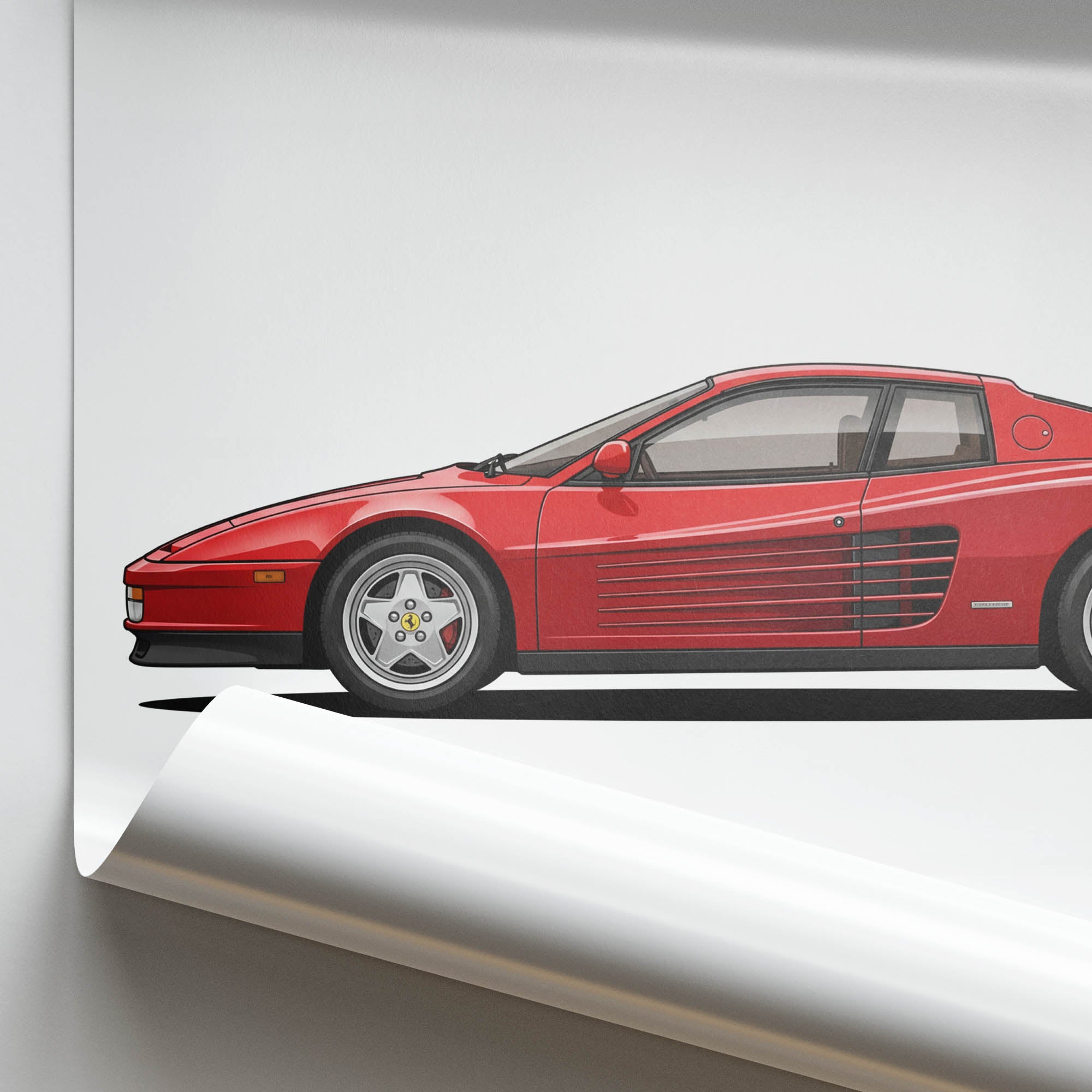 1986 Ferrari Testarossa – Car Print