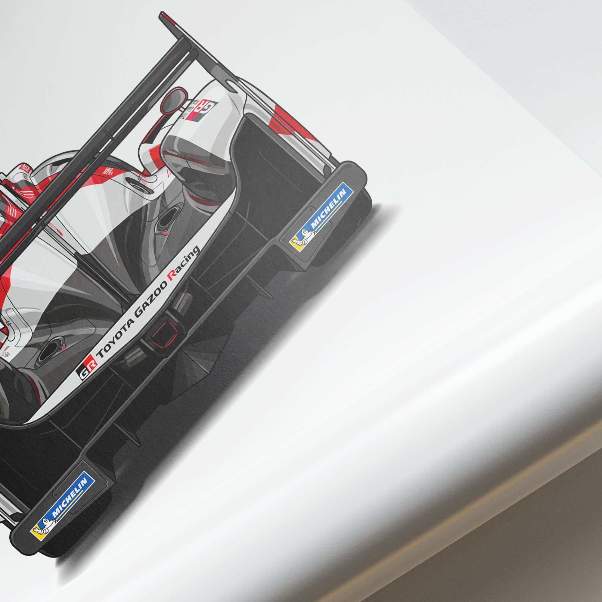 2018 Toyota TS050 Hybrid – Car Print (Back)