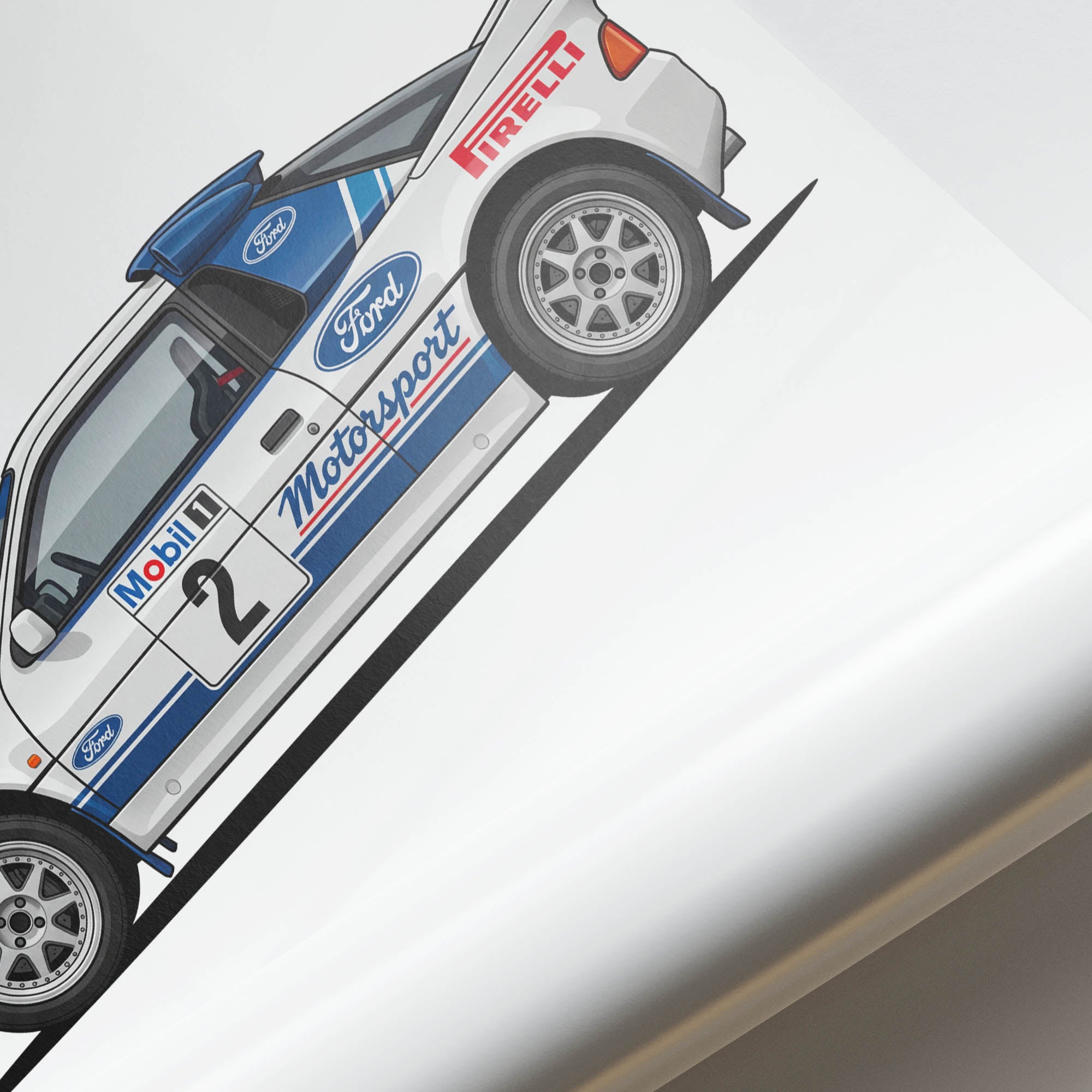 Ford Rs200 Poster - 1986 WRC Rally Car Print | Motorsport Wall Art