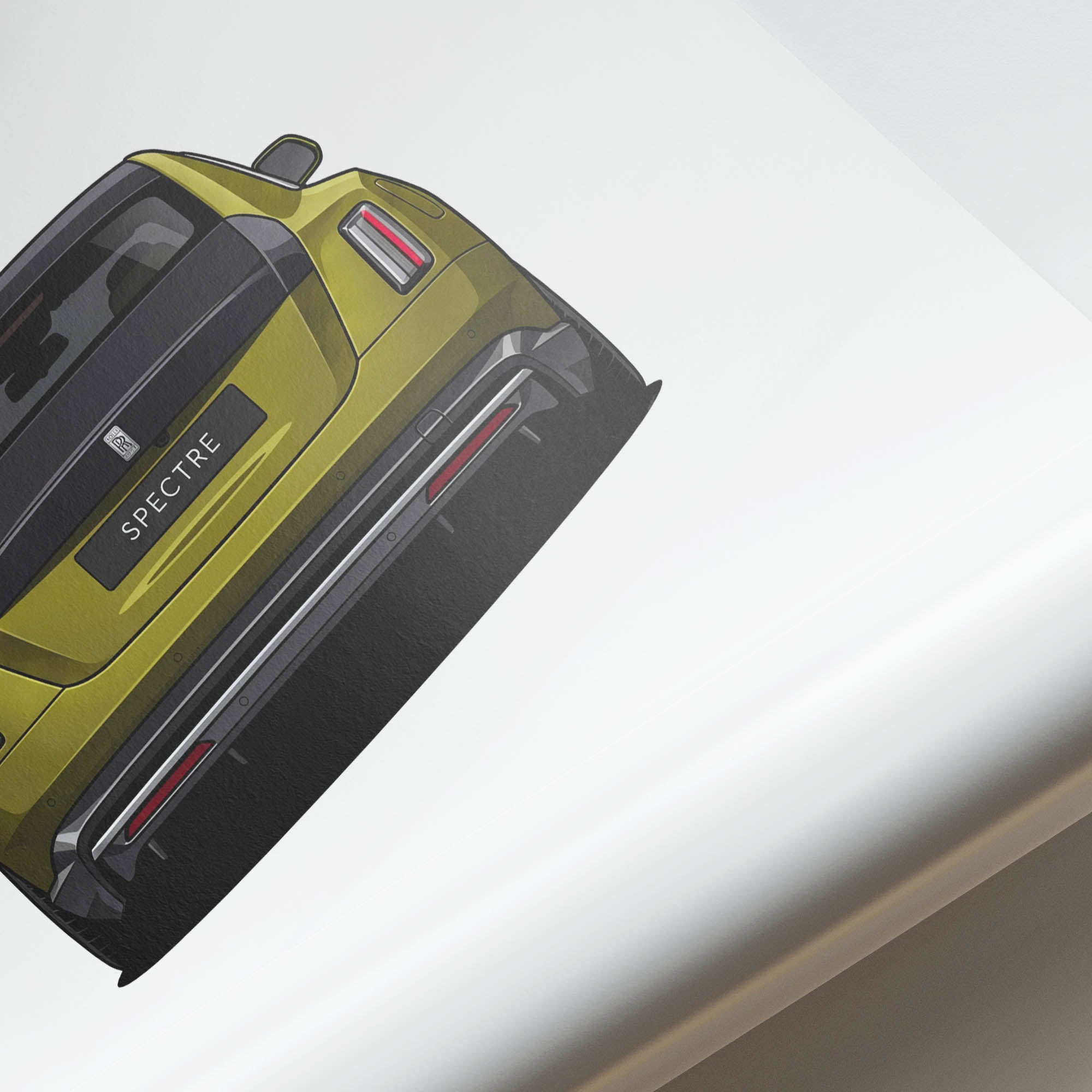 2024 Rolls Royce Spectre Chartreuse – Car Print