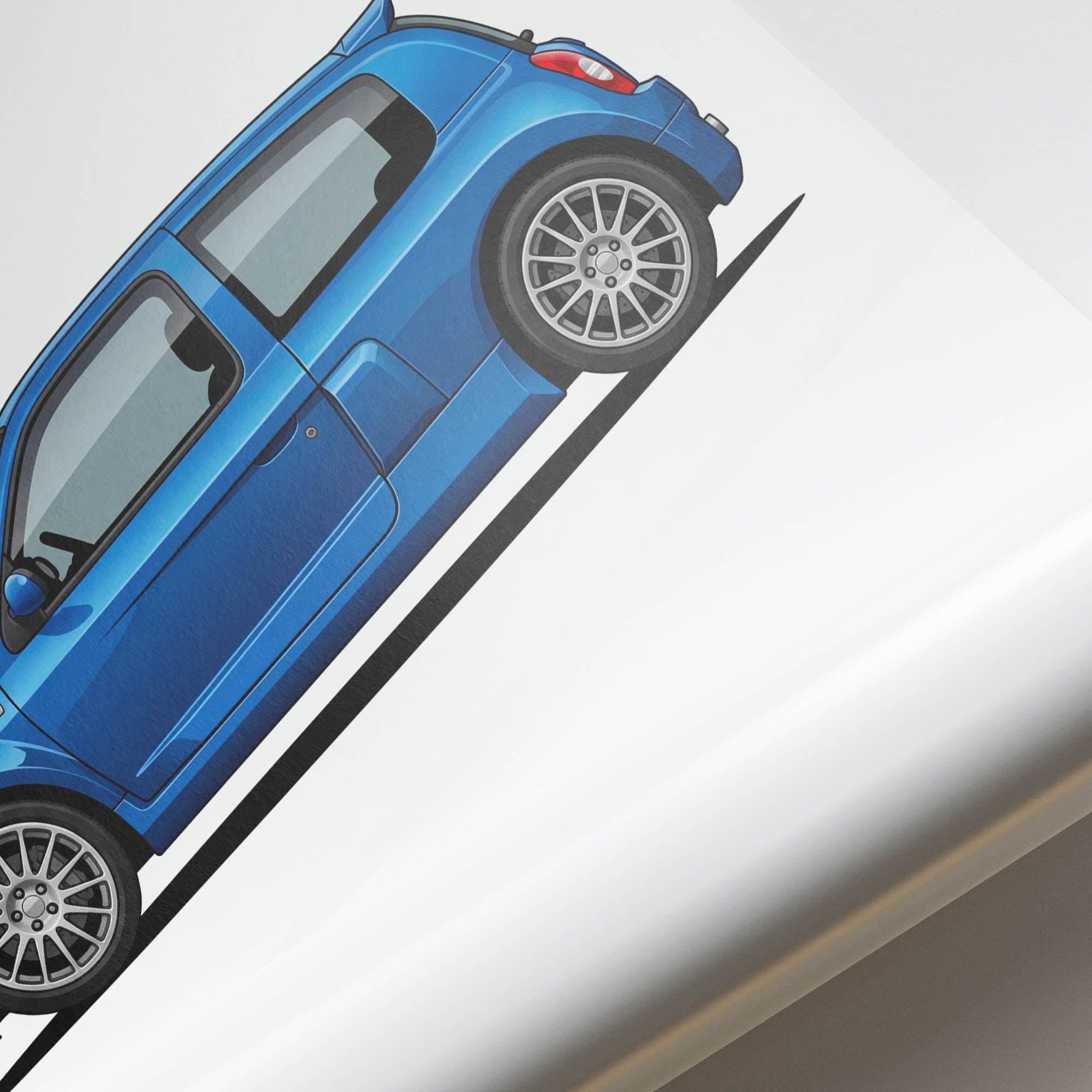 2003 Renault Clio V6 Phase 2 Iliad – Car Print (Side)