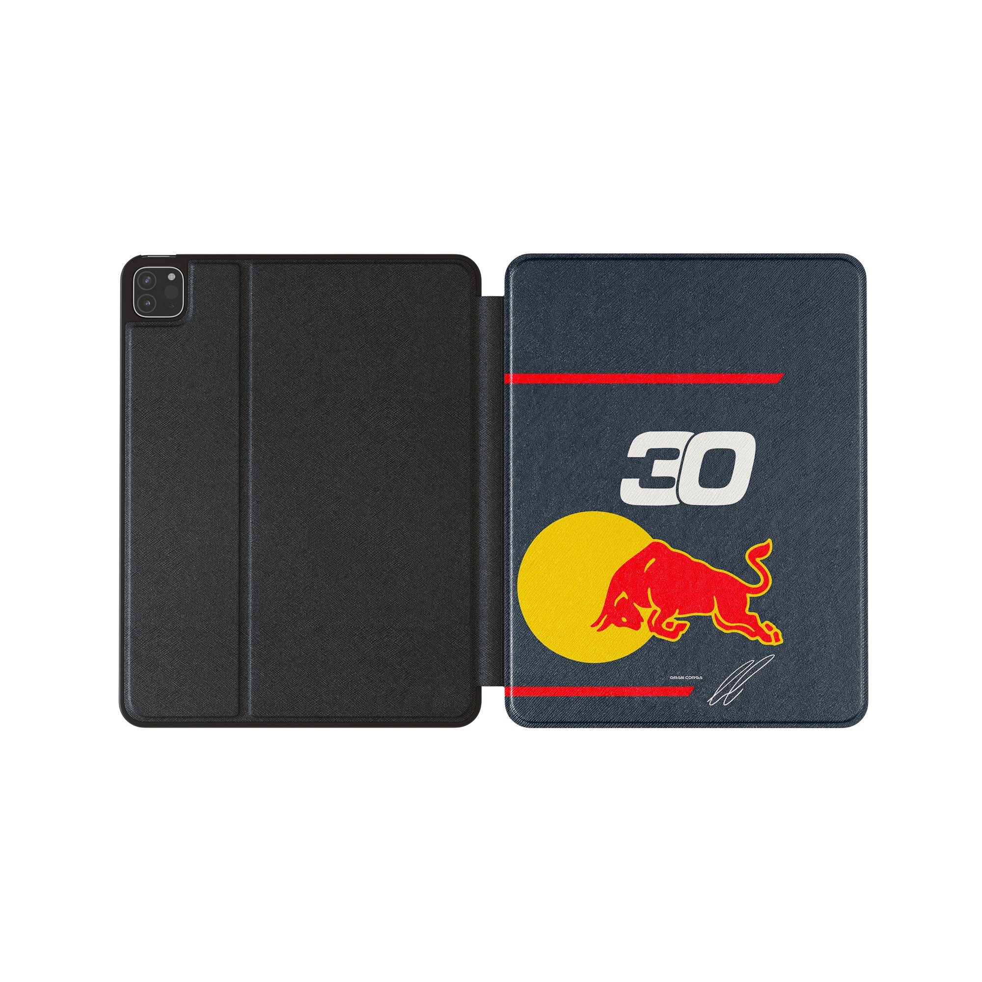 iPad Case - Liam Lawson Red Bull Racing 2025 Signed Durable Tablet Cover