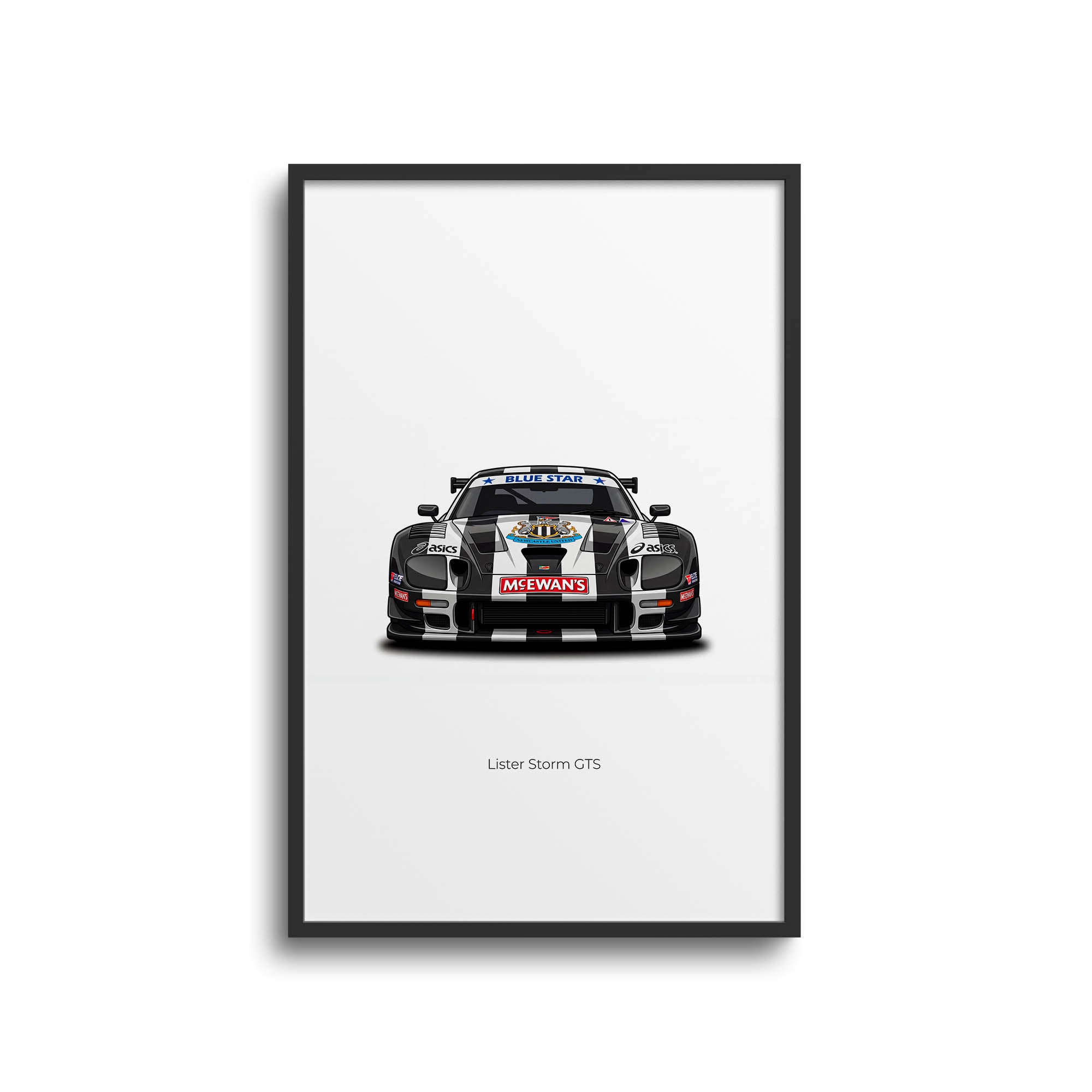 1996 Lister Storm Gts Newcastle United – Car Print