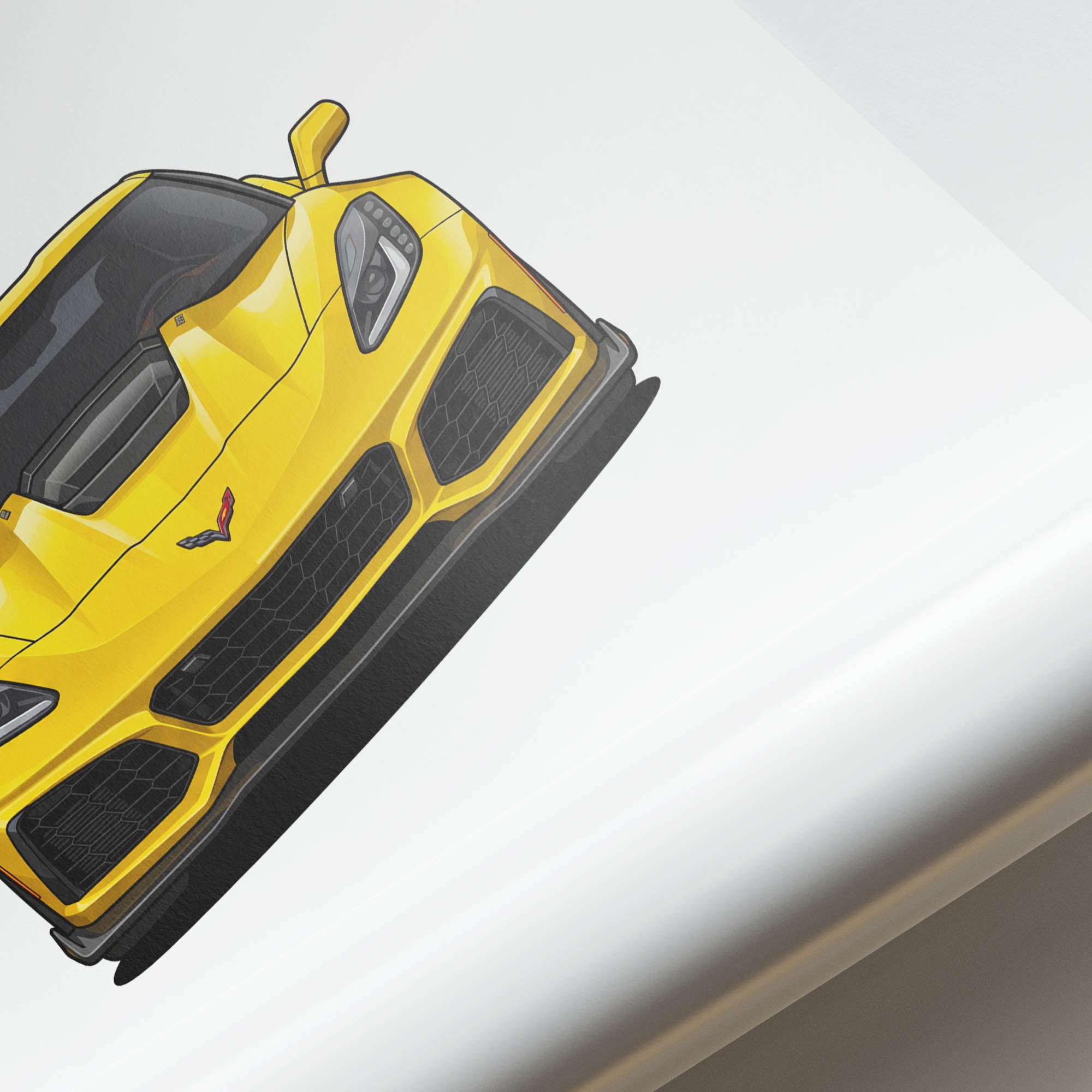 2025 Chevrolet Corvette ZR1 C8 – Car Print (Front)