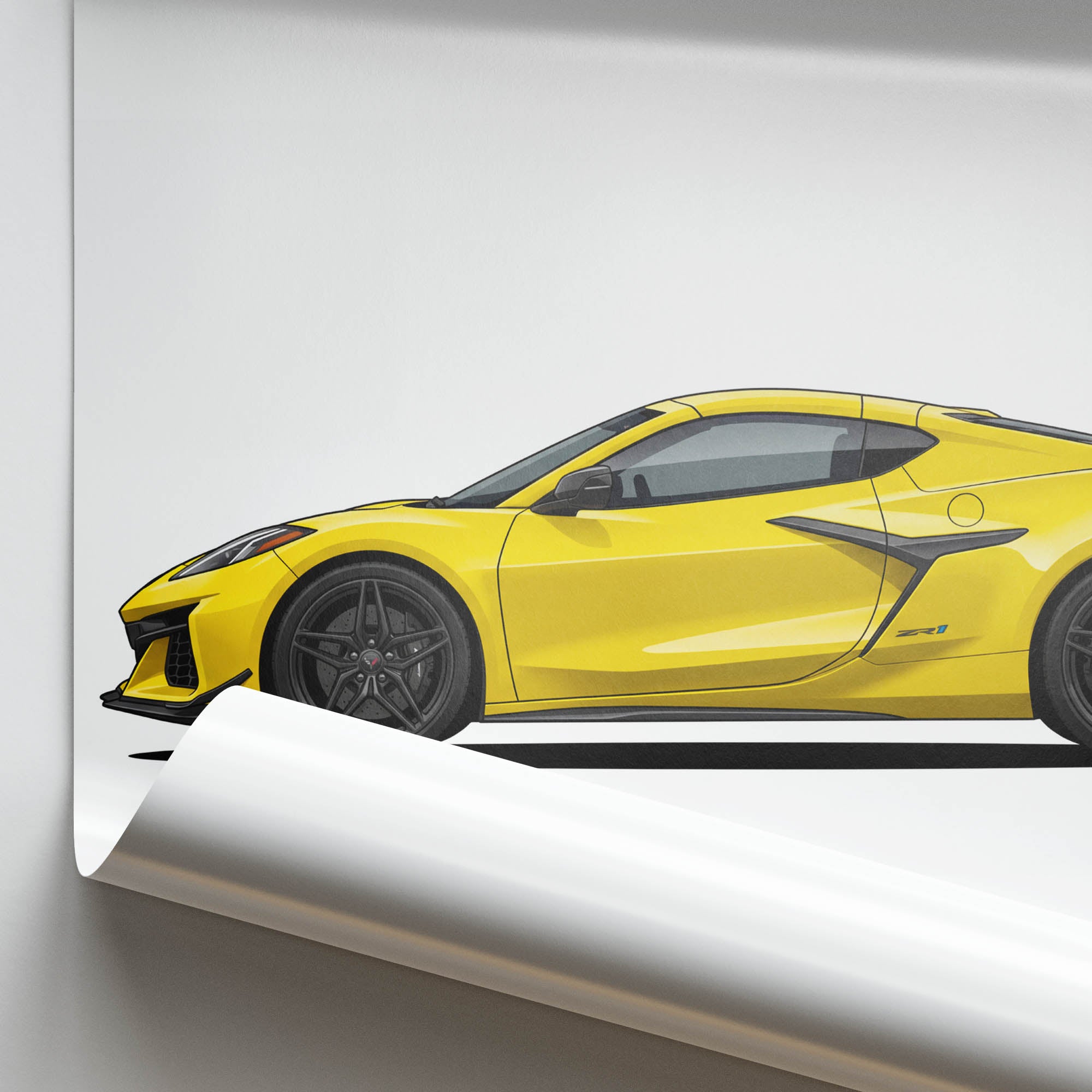 2025 Chevrolet Corvette ZR1 C8 – Car Print (Side)