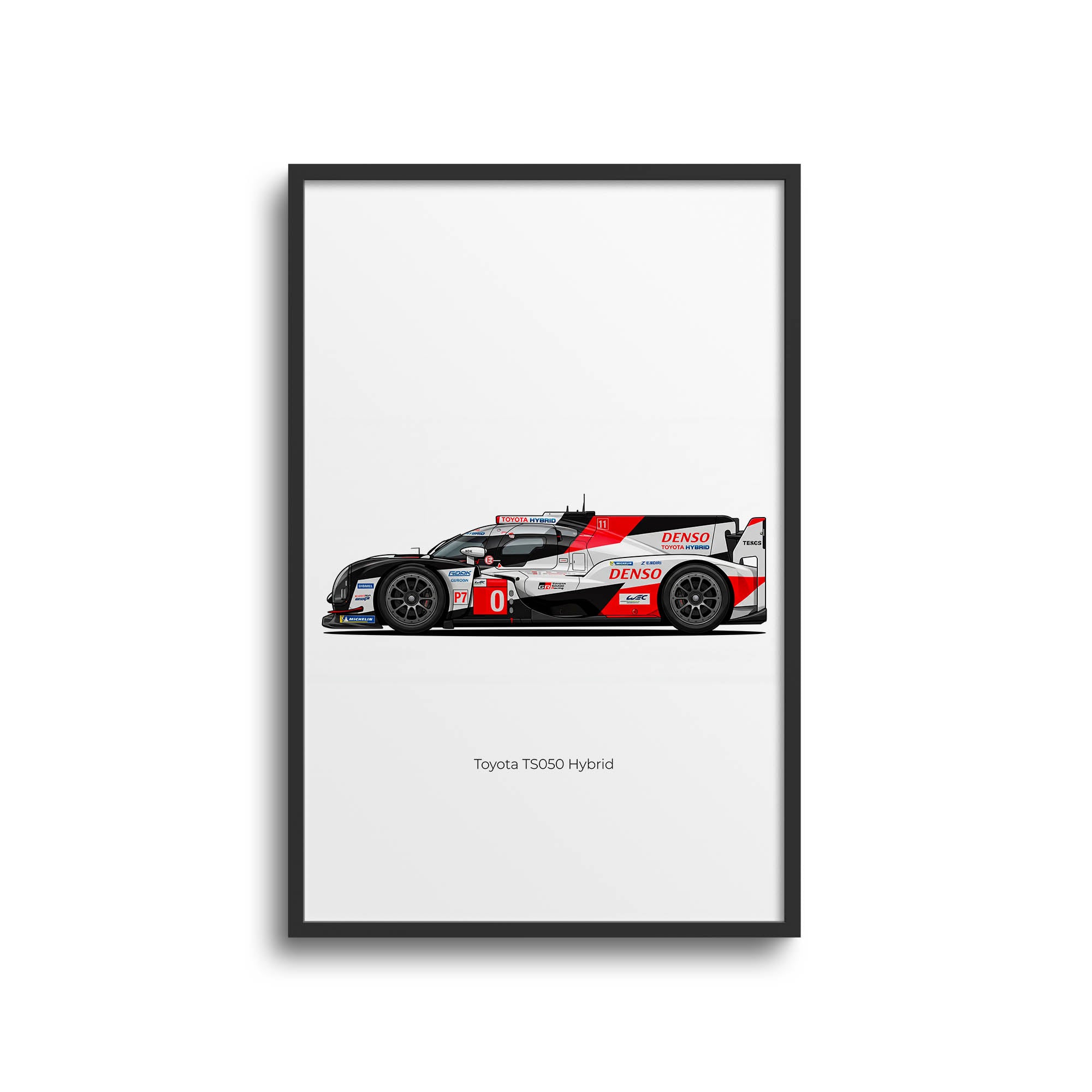 2018 Toyota TS050 Hybrid – Car Print (Side)
