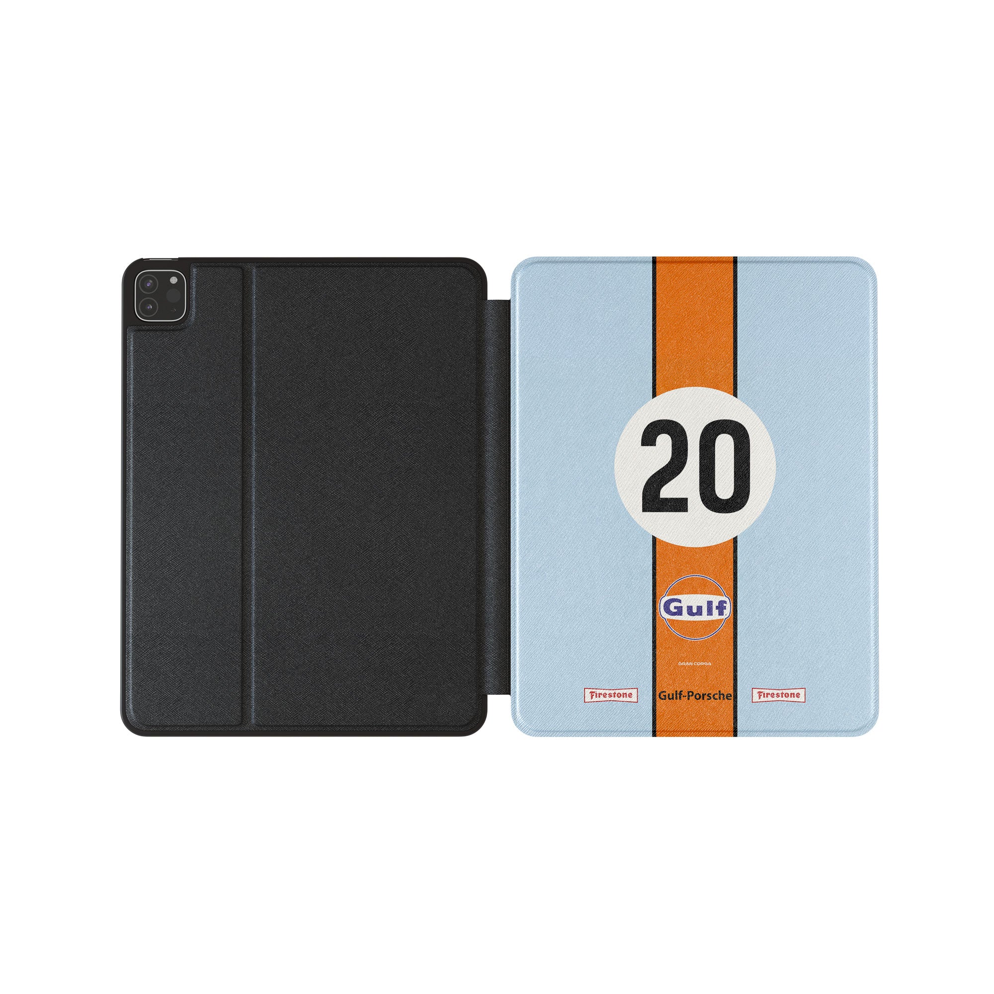 Porsche 917K iPad Case – Durable Tablet Hard Case with Gulf Livery Design