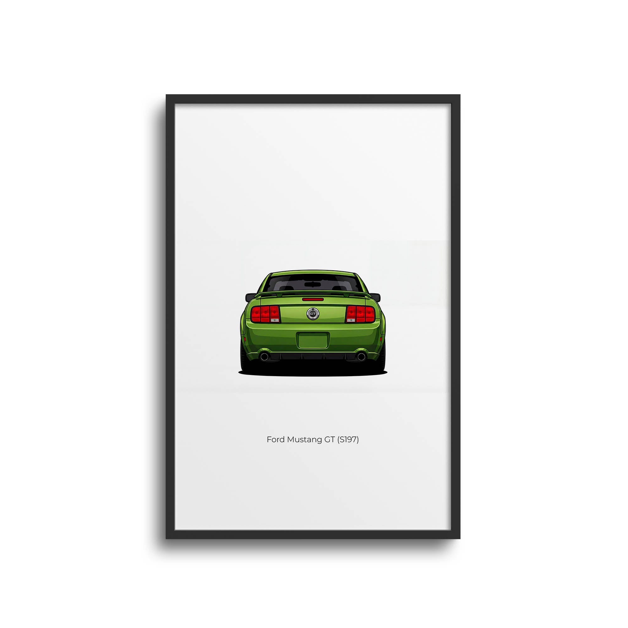2005 Ford Mustang GT S197 Legend Lime – Car Print