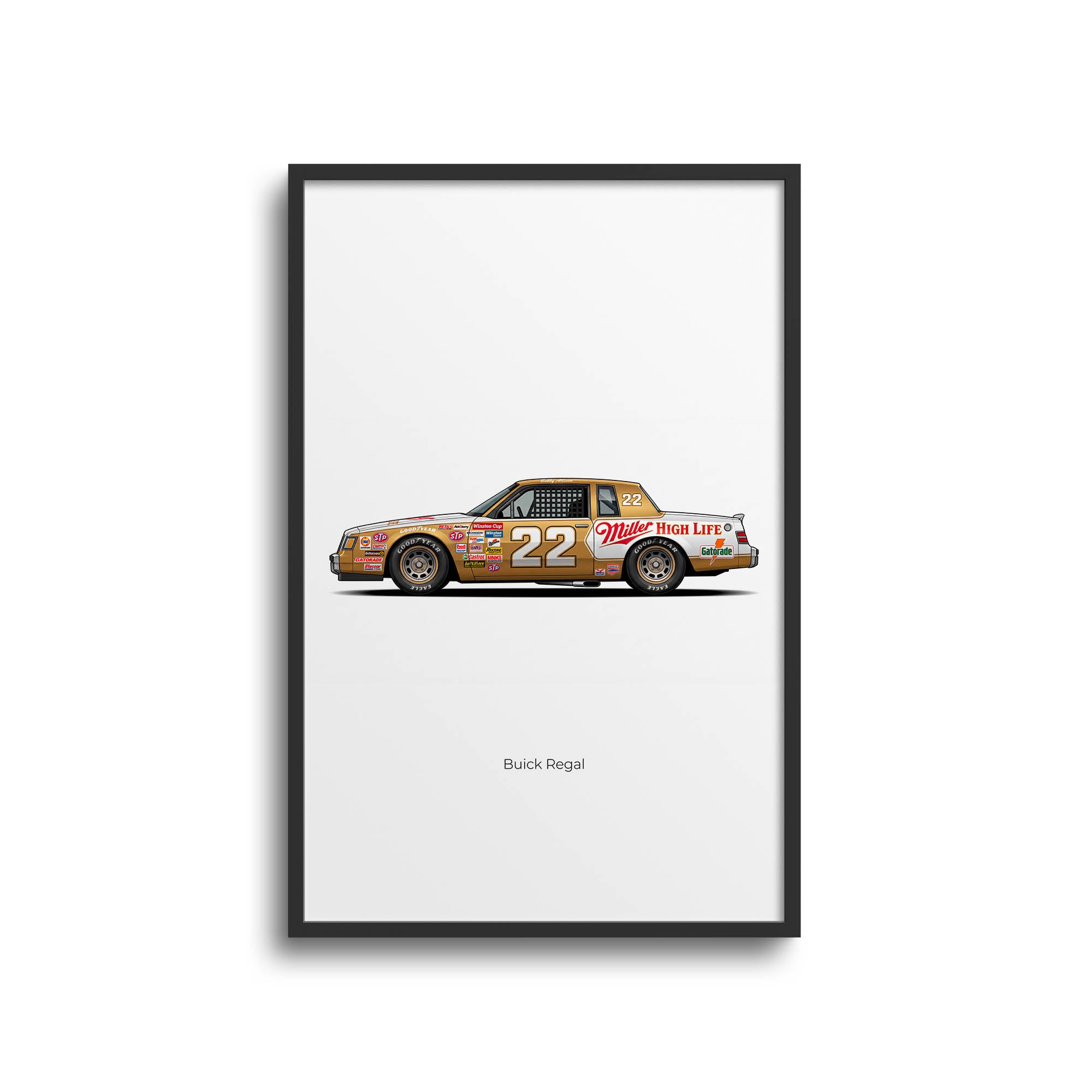 1983 Buick Regal Bobby Allison Miller High – Car Print