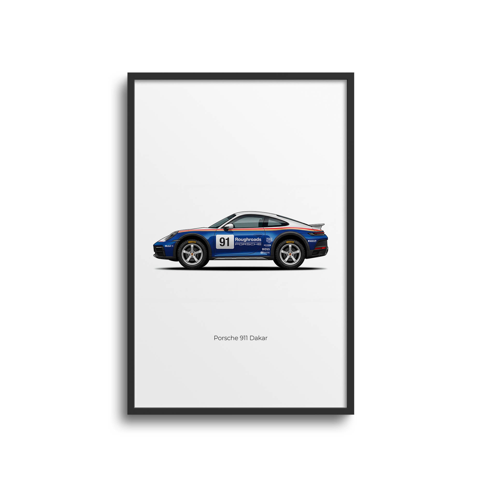 2024 Porsche 911 Roughroads – Car Print (Side)