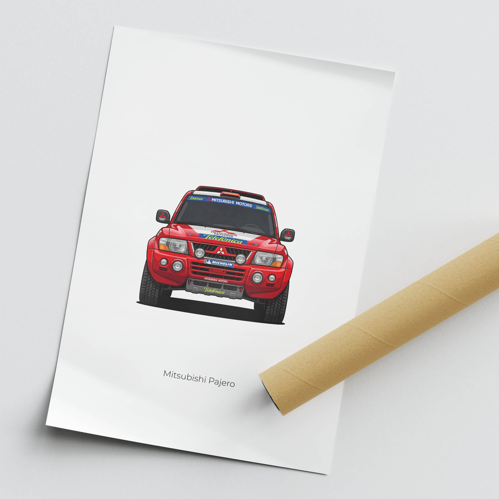 2001 Mitsubishi Pajero Jutta Kleinschmidt – Car Print