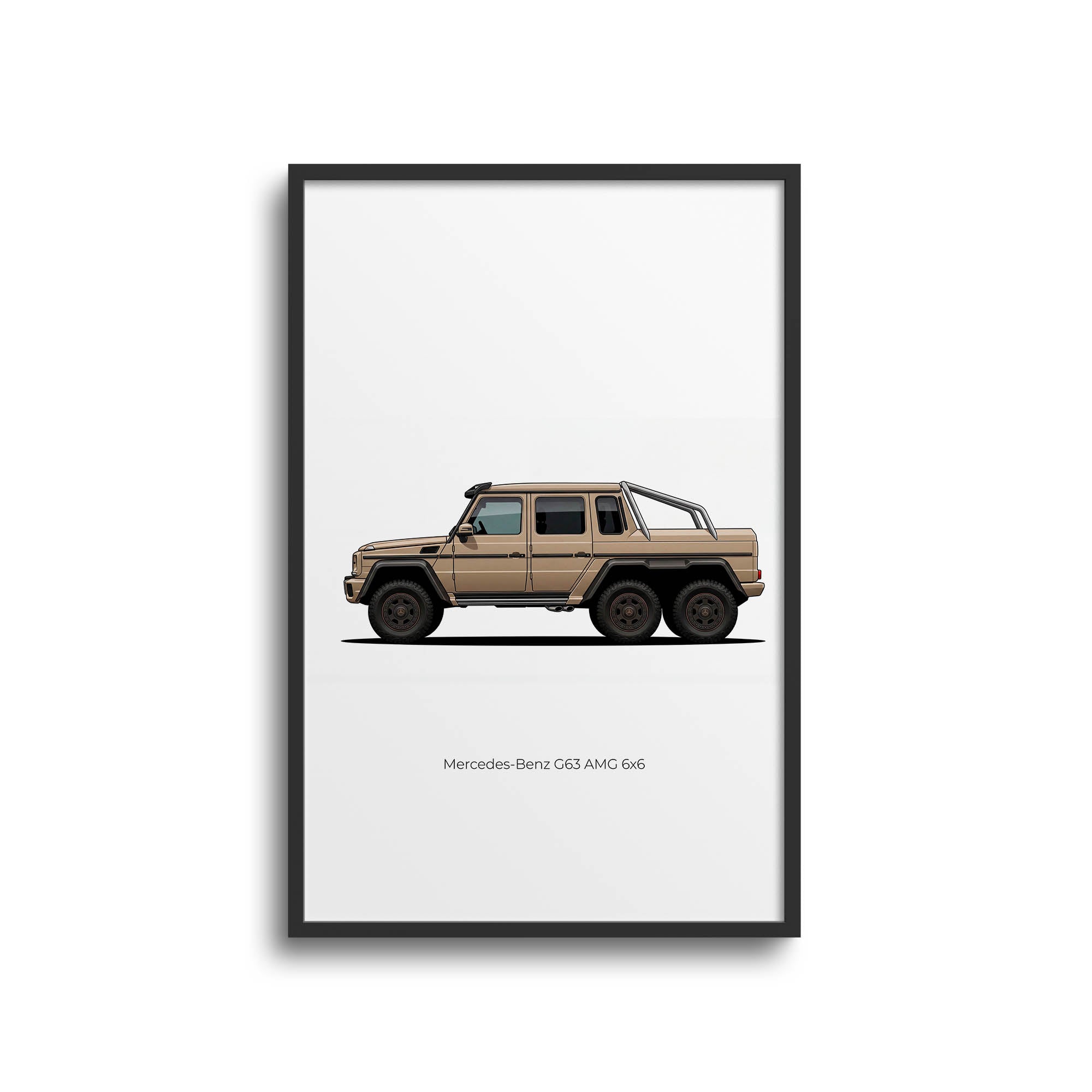 2013 Mercedes-Benz G63 AMG 6X6 Sand – Car Print
