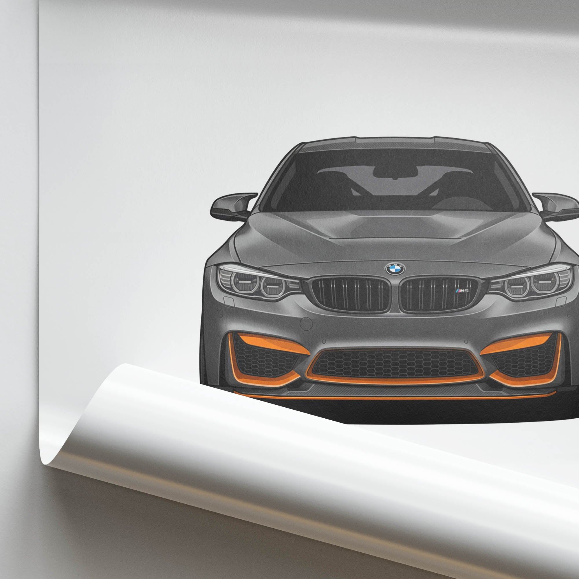 2016 BMW M4 Gts F82 Frozen – Car Print