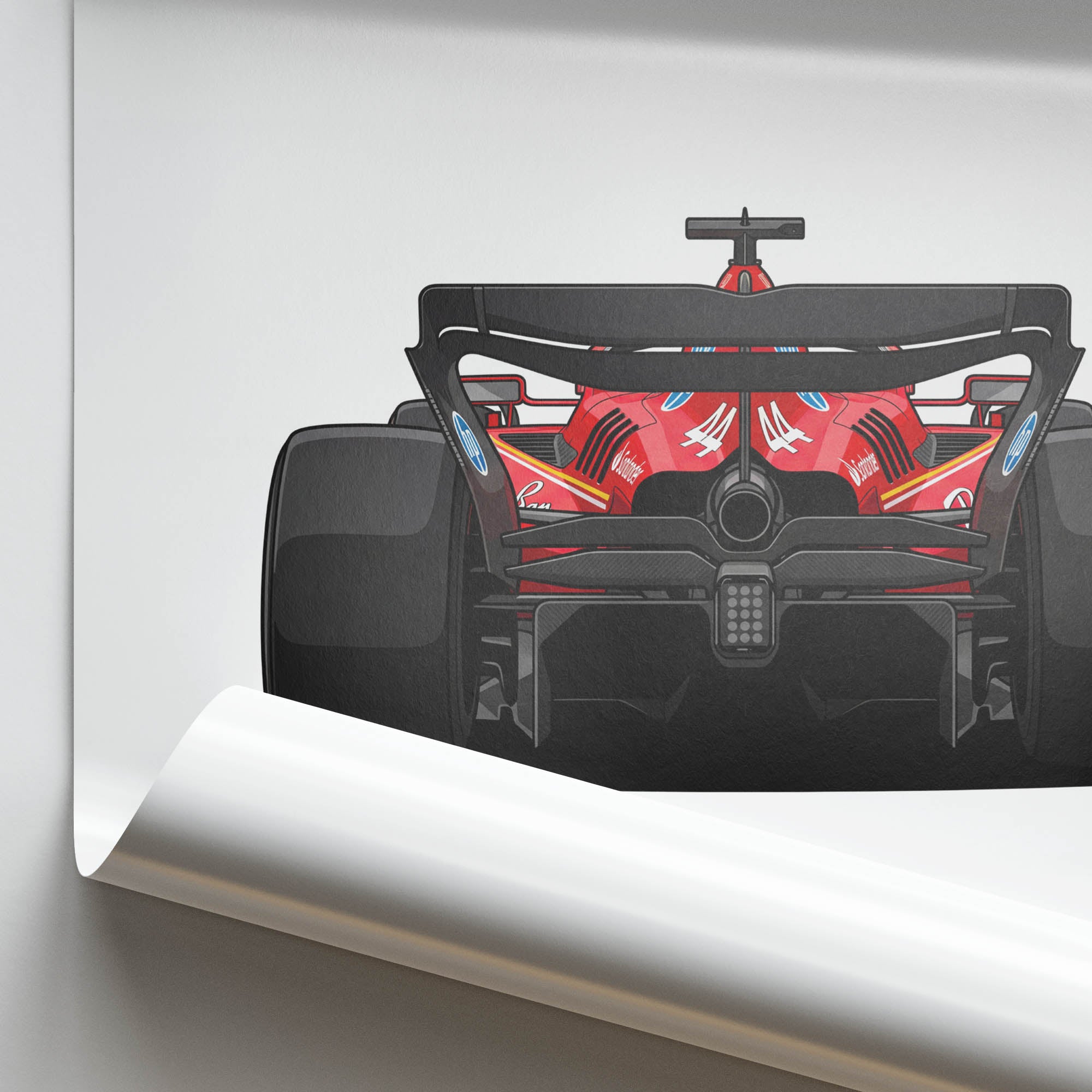2025 Ferrari Bolide Lewis Hamilton Debut – Car Print