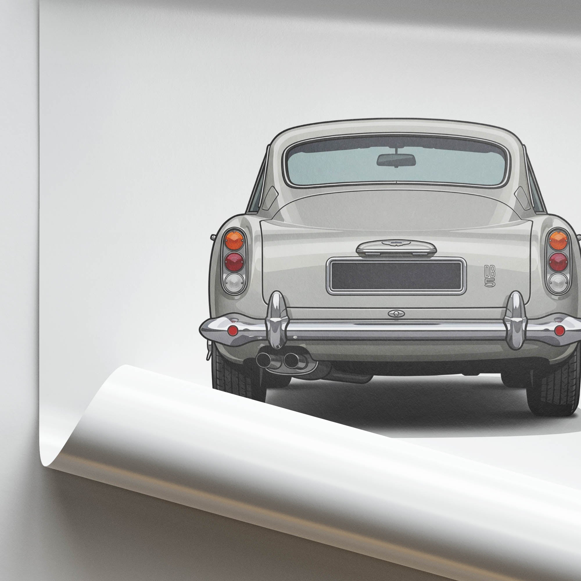 1964 Aston Martin DB5 – Car Print (Back)