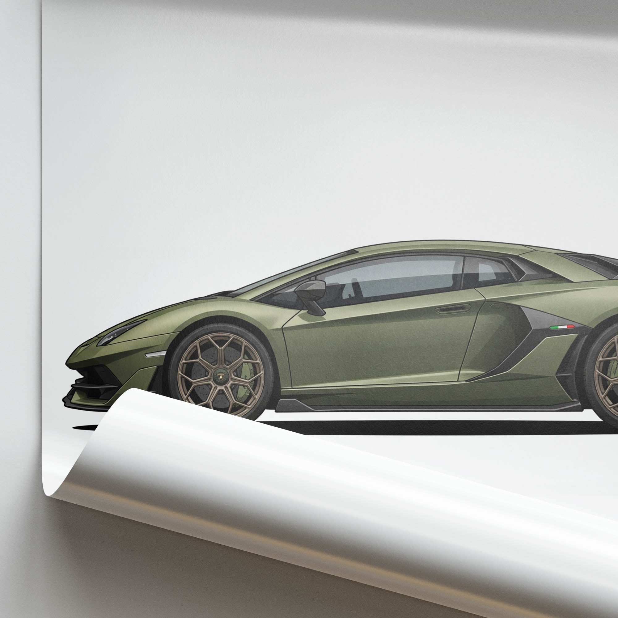 2018 Lamborghini Aventador SVJ – Car Print (Side)