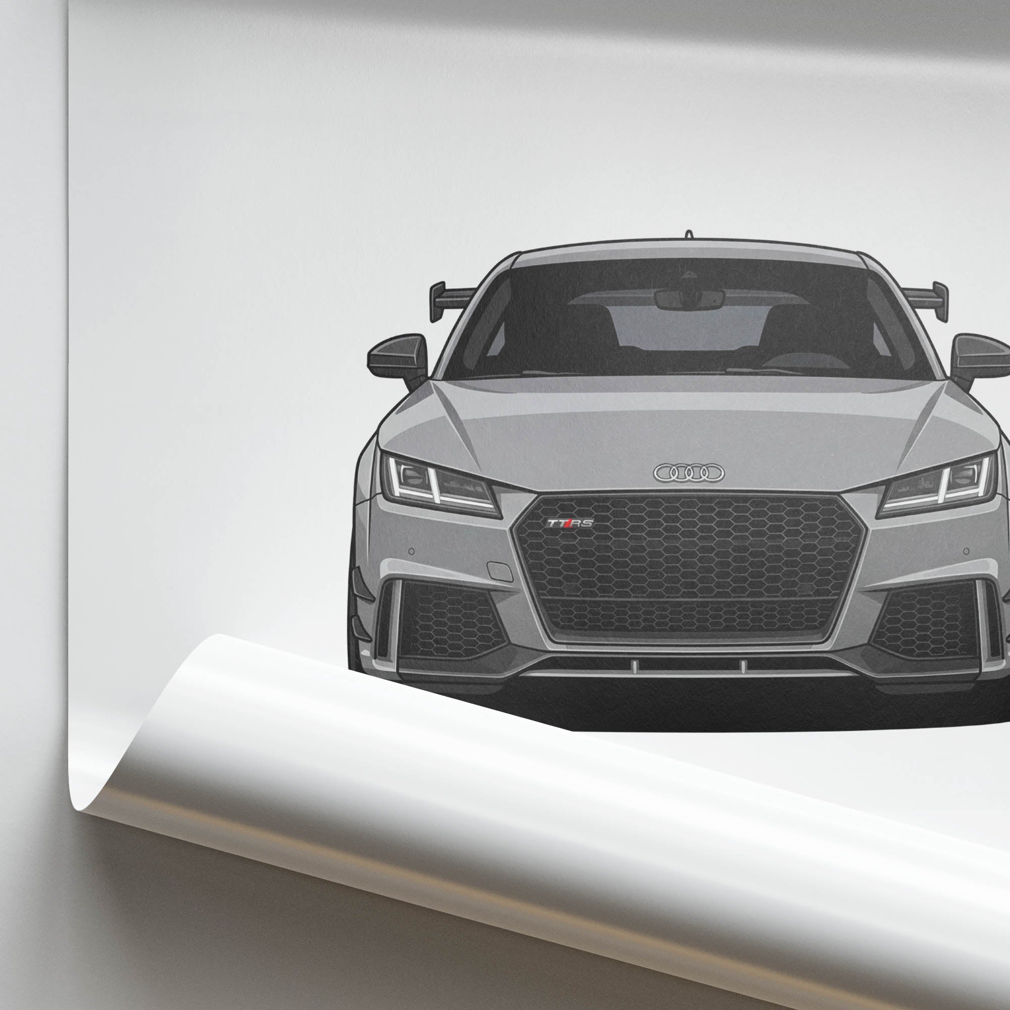 2018 Audi TT RS MK3 Nardo – Car Print (Front)