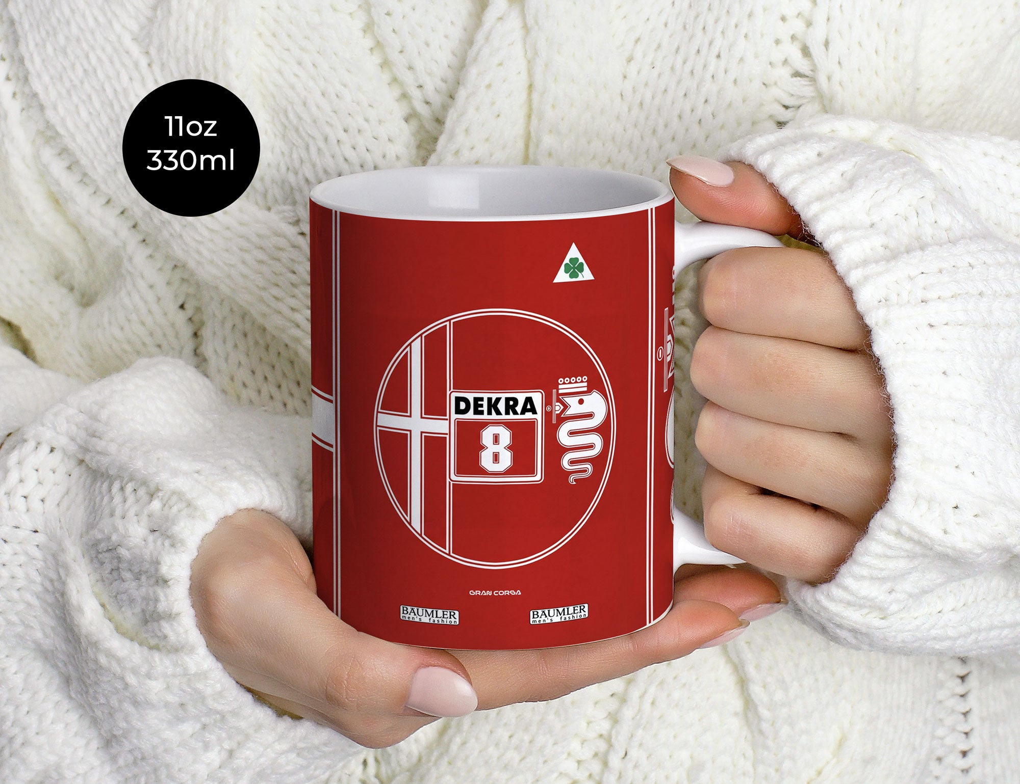 155 V6 TI Mug – Alfa Romeo DTM Racing Champion 1993 Ceramic Coffee Cup