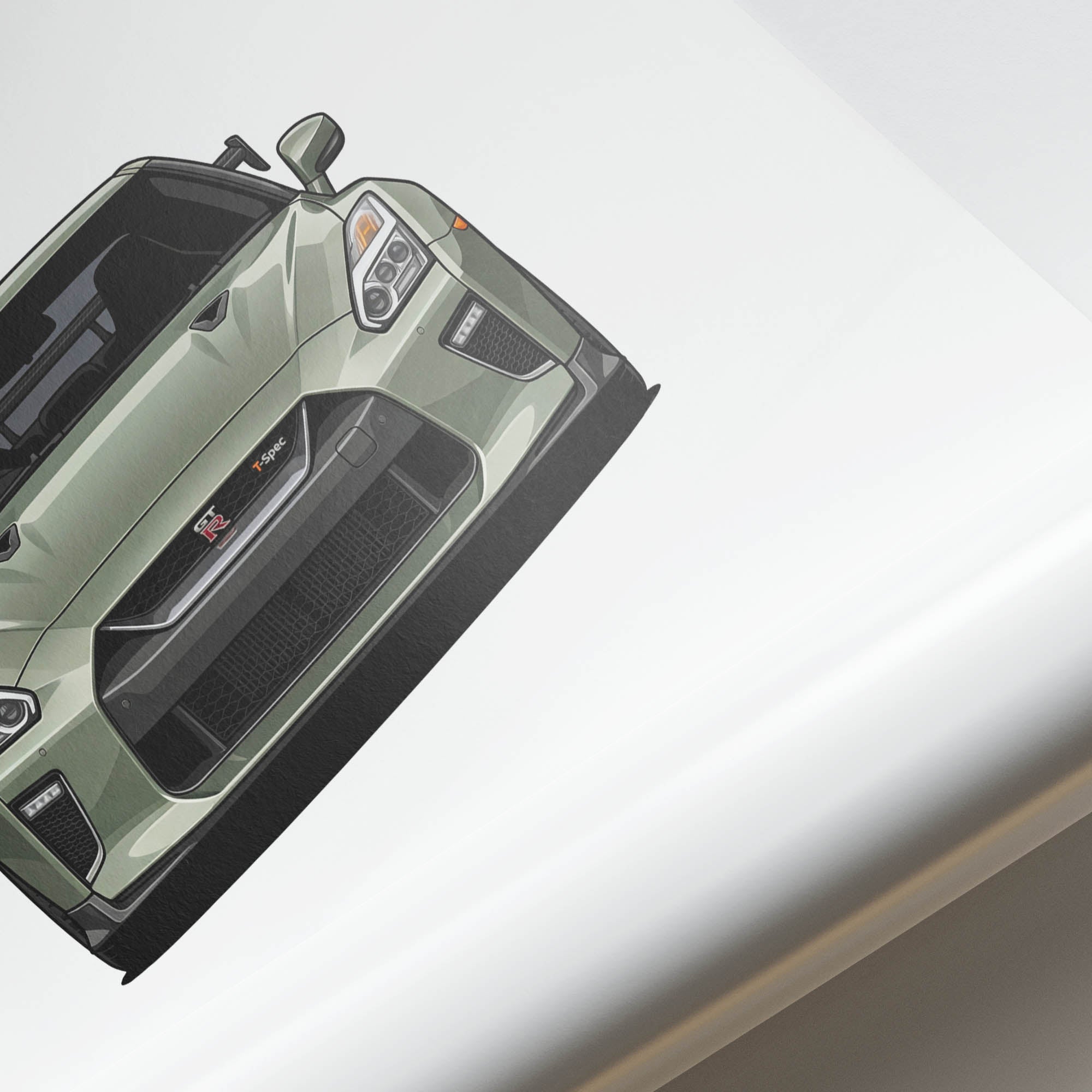 2024 Nissan GT R T Spec R35 Millennium Jade – Car Print