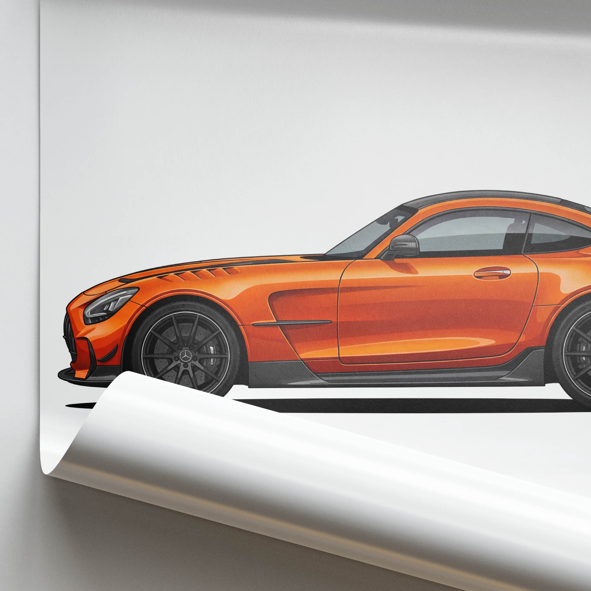 2021 Mercedes AMG GT – Car Print (Side)