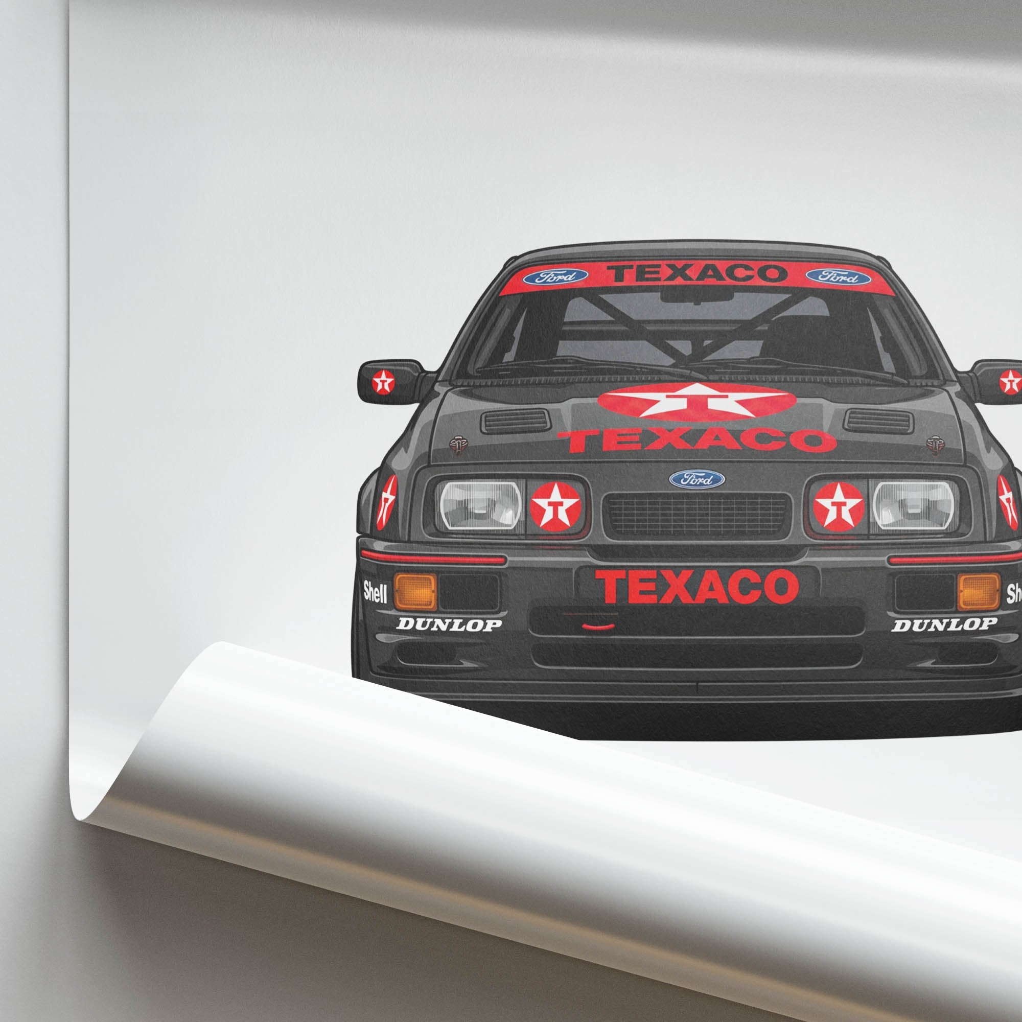 1987 Ford Sierra RS Cosworth Texaco – Car Print