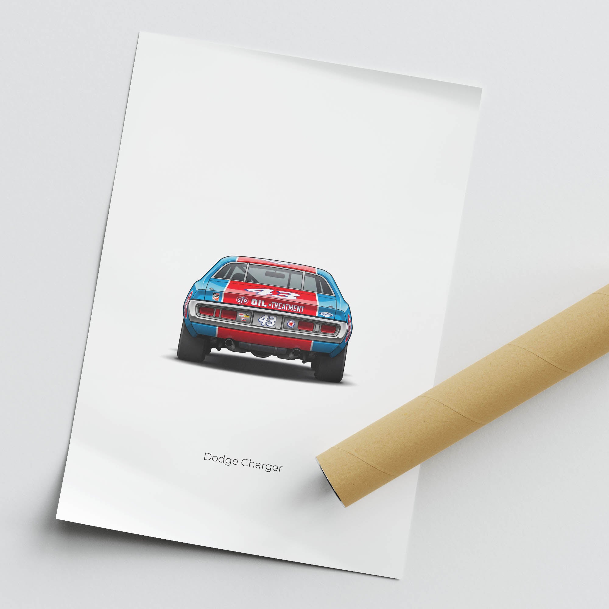 1973 Dodge Charger Richard Petty Stp – Car Print