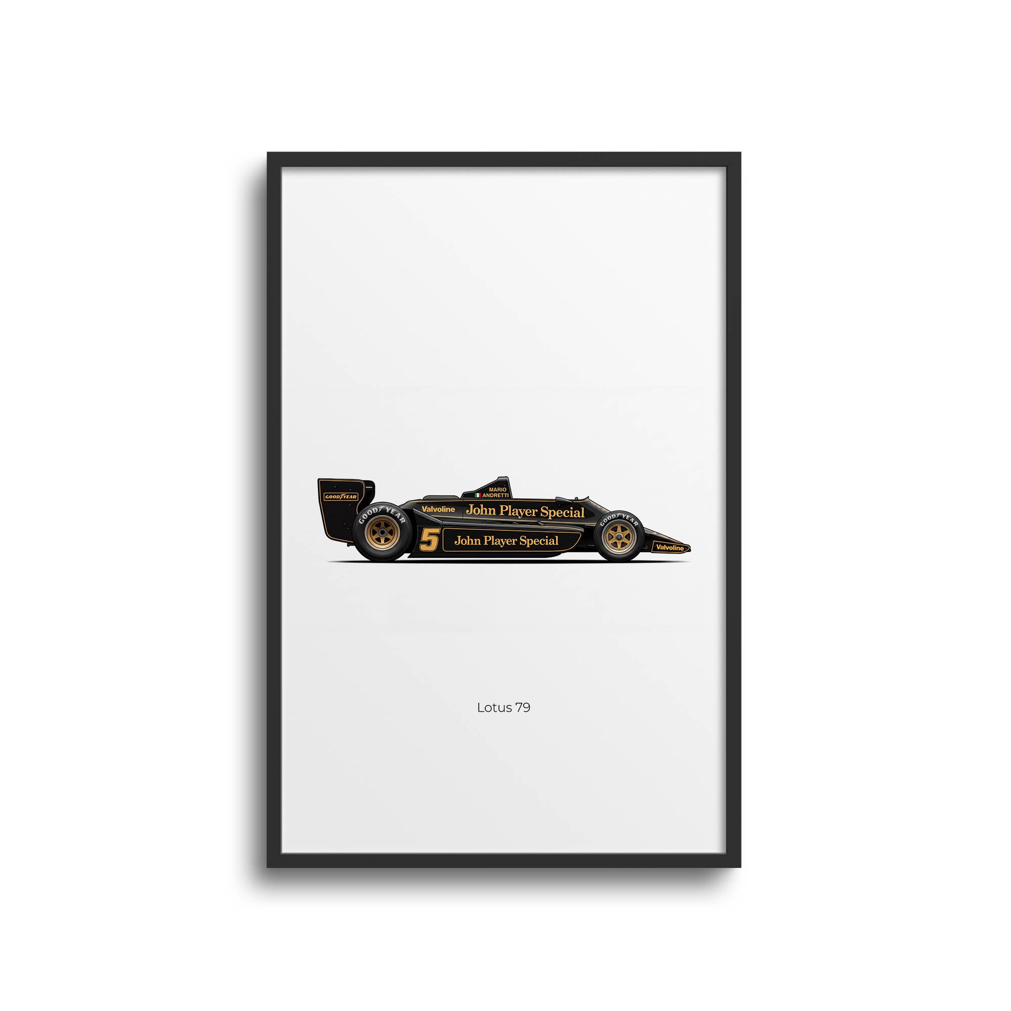 1978 Lotus 79 Mario Andretti John Player – Car Print