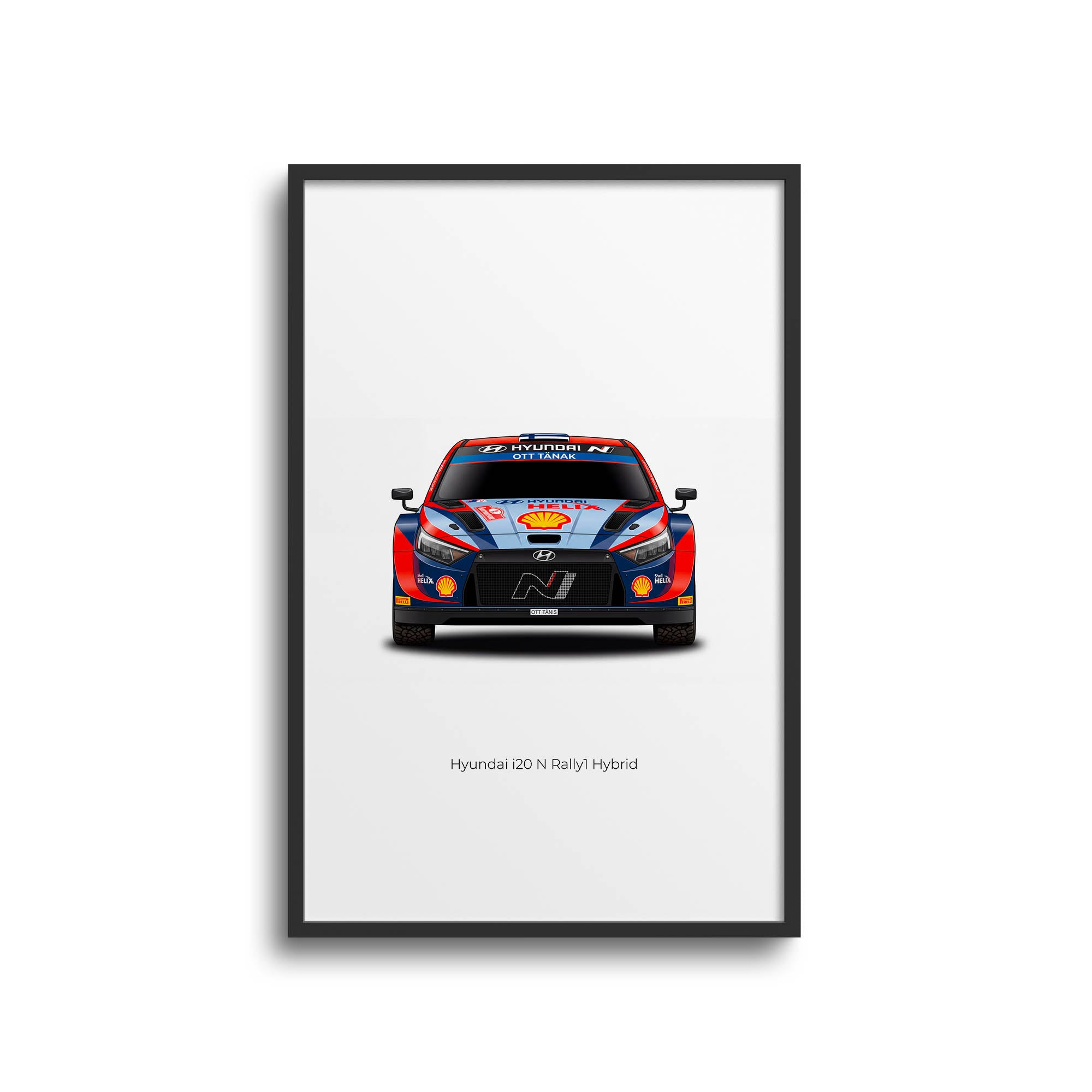 2025 Hyundai I20 N Rally1 Hybrid Ott T Nak Livery Front View Poster