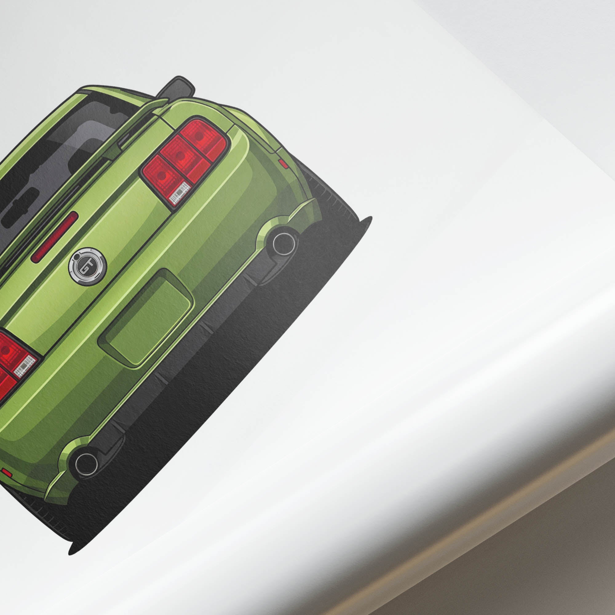 2005 Ford Mustang GT S197 Legend Lime – Car Print