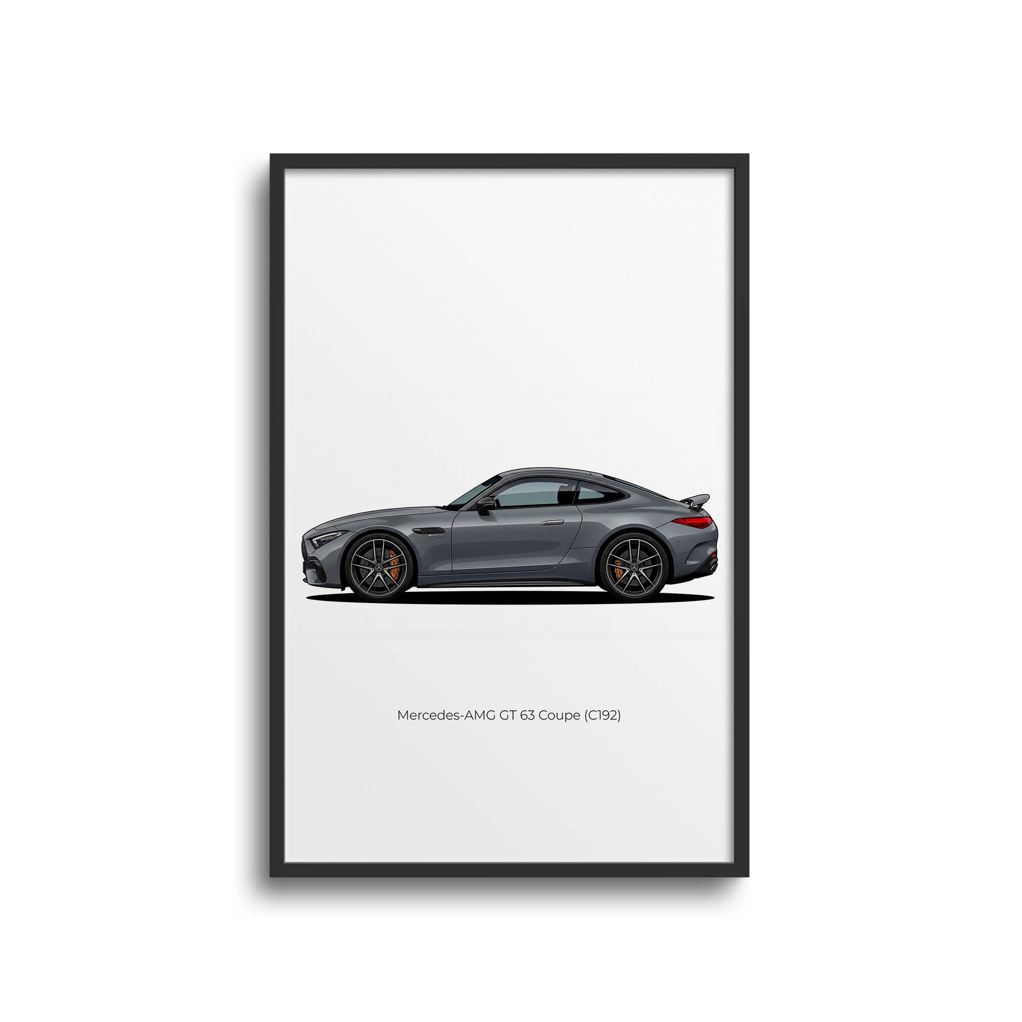 2024 Mercedes AMG GT 63 Coupe C192 Alpine – Car Print