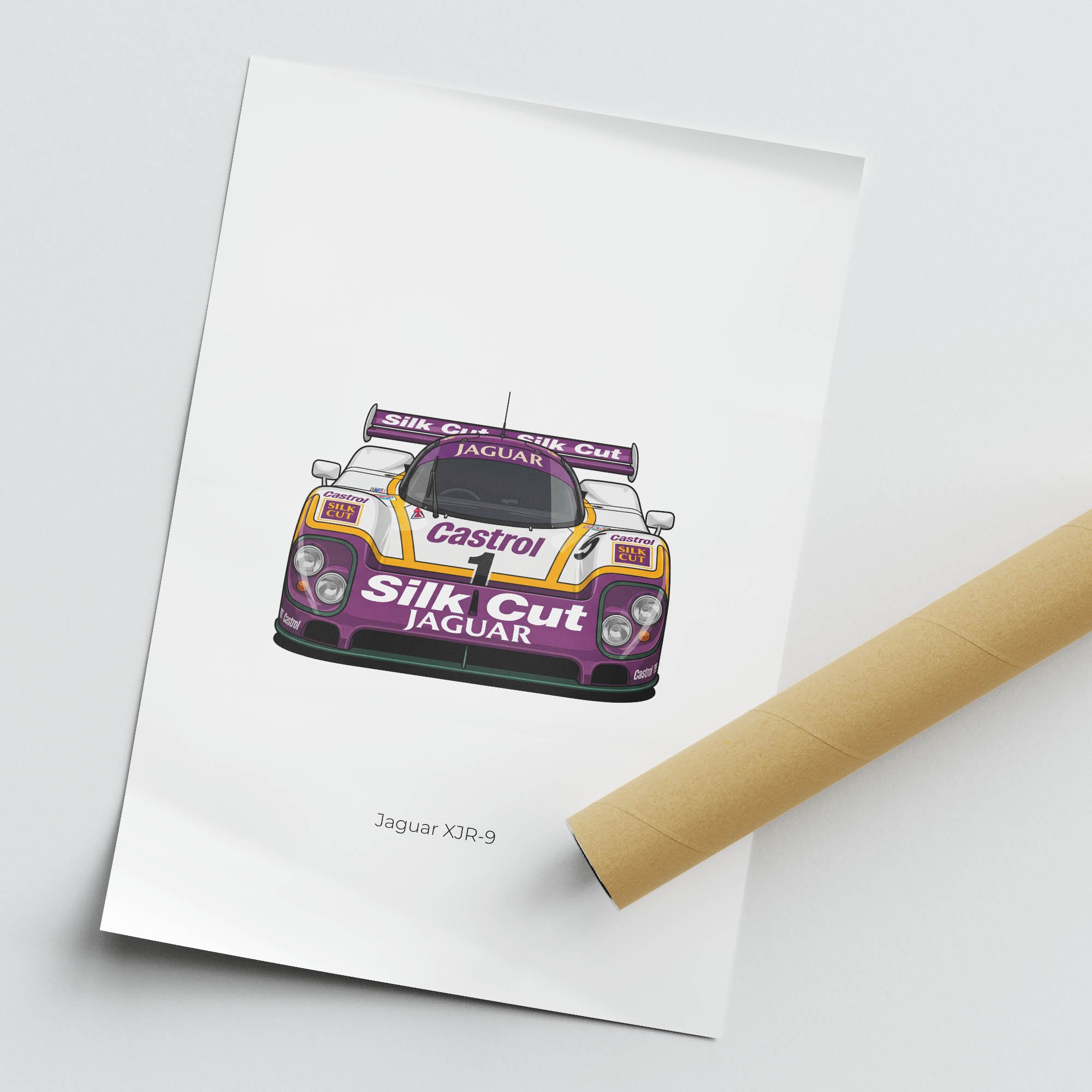 1988 Jaguar Xjr 9 Silk Cut – Car Print