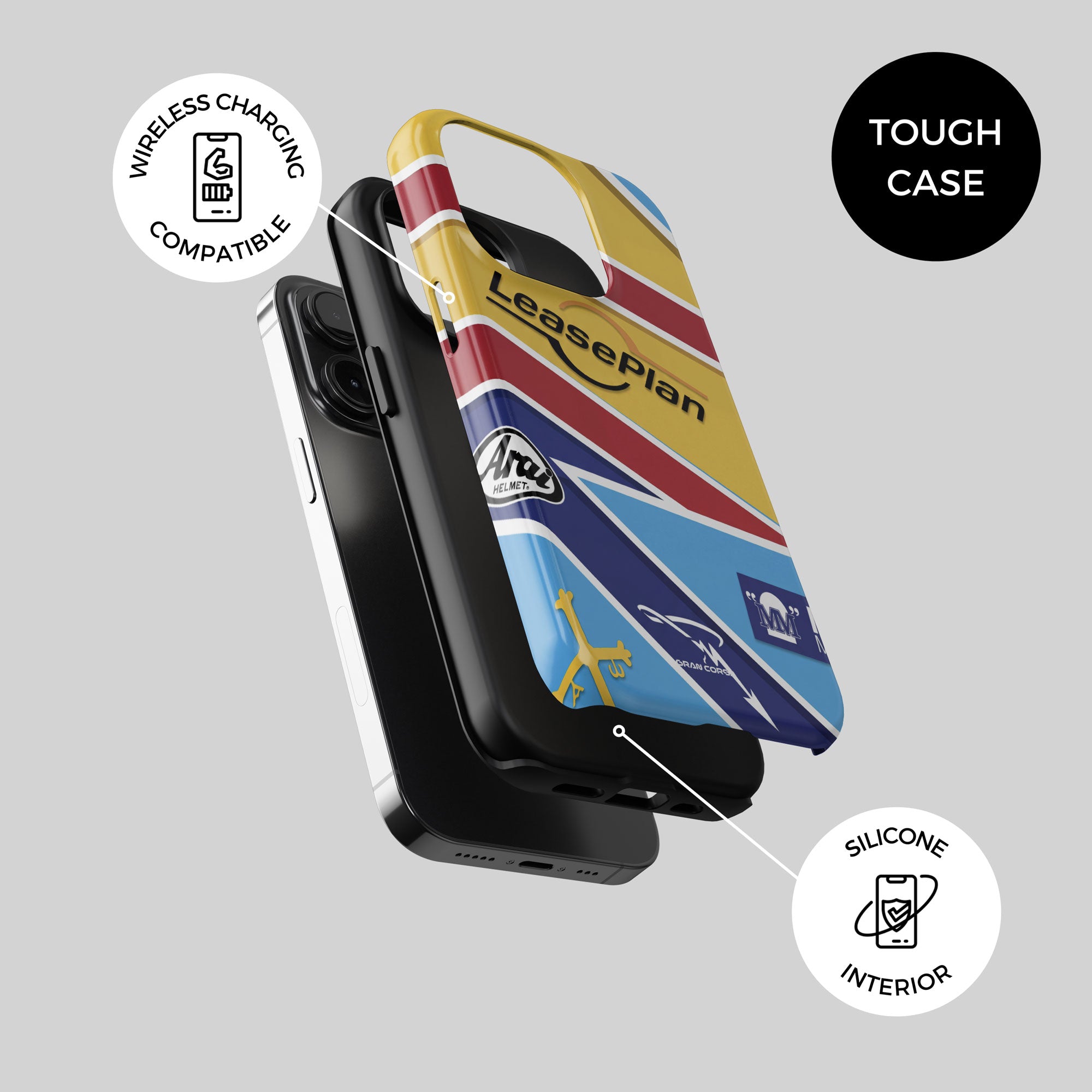 Fernando Alonso Helmet F1 2005 – Phone Case