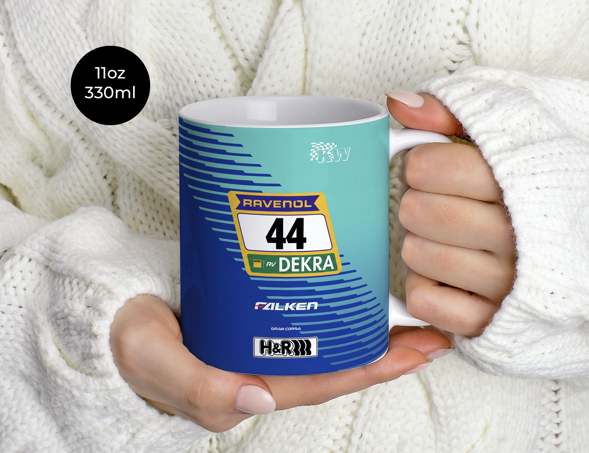 Porsche 911 GT3 R Mug – High Quality Ceramic Motorsport Coffee Cup